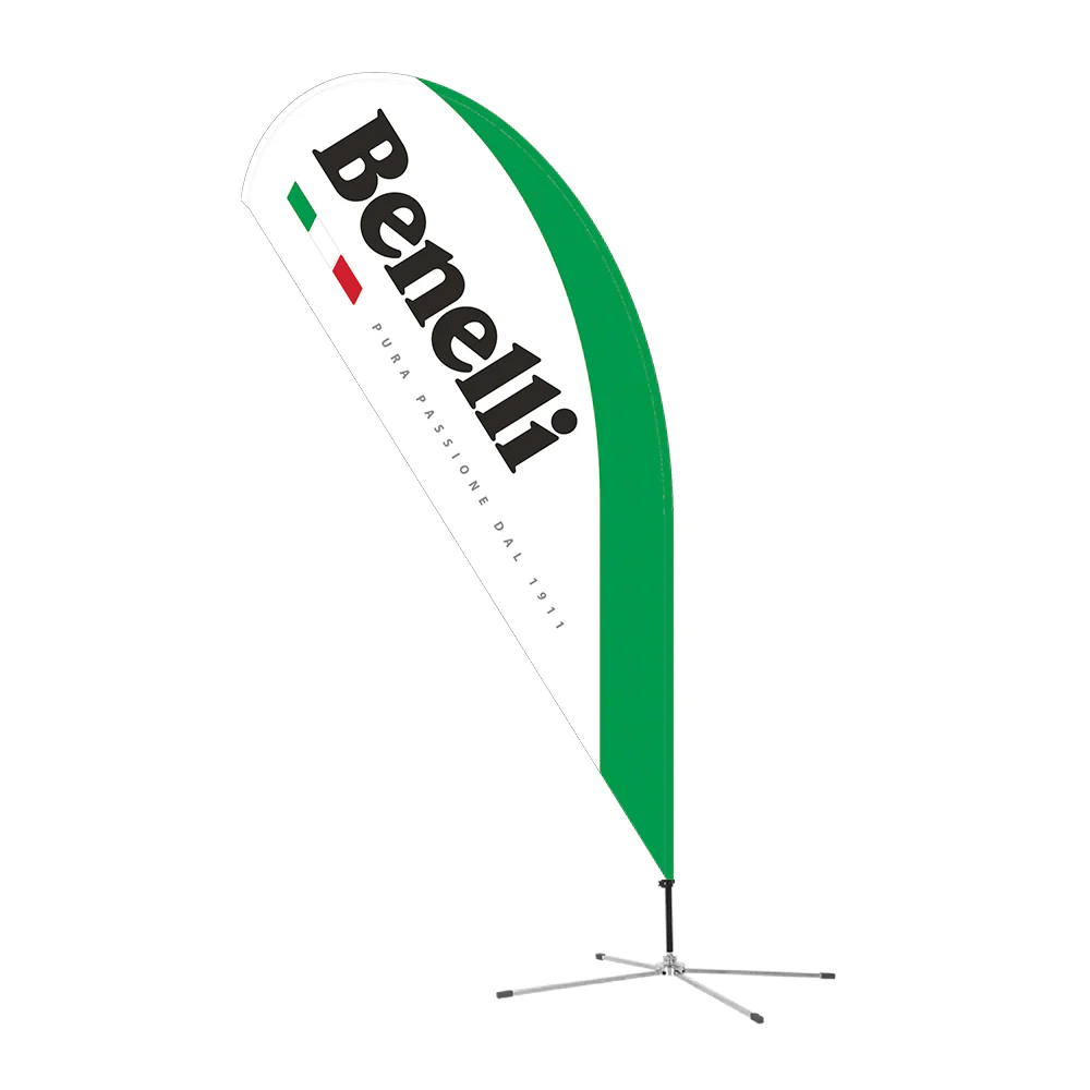 Bandera Publicitaria De Benelli Blanca Doble Lado - Image 2