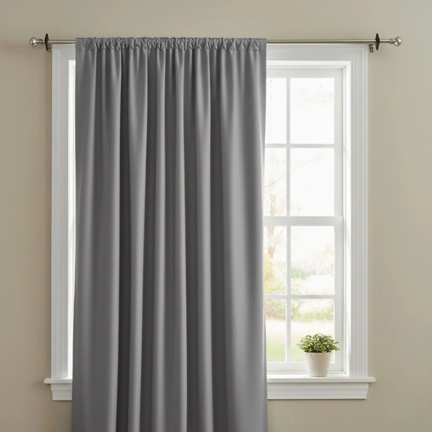 Barra Tubo Ajustable Cromado Para Cortinas 100-200Cm Hierro Resistente Y Diseño Moderno.