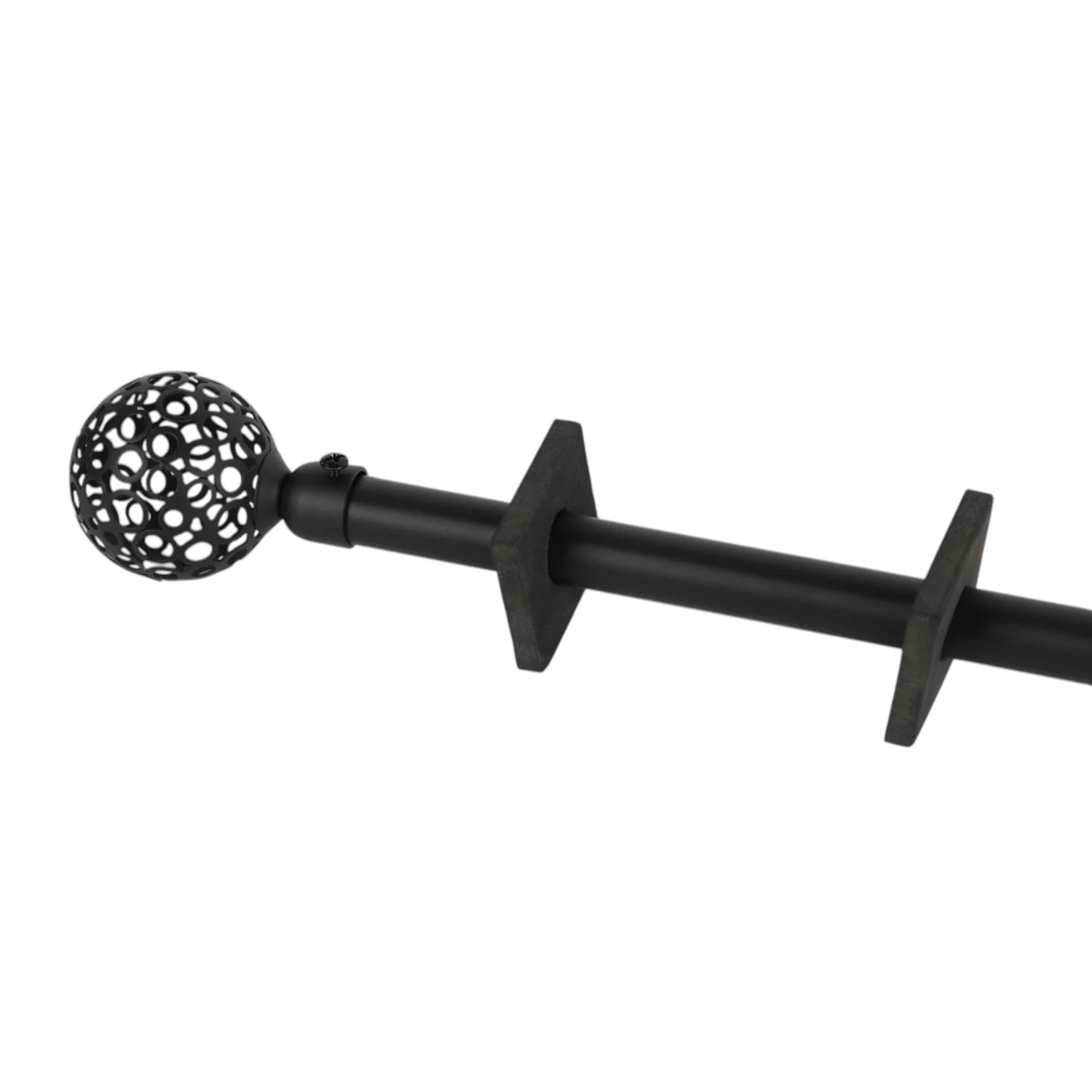 Barra Tubo Ajustable Para Cortinas. Barra Extensible. Color Negro 70-120Cm. - Image 2
