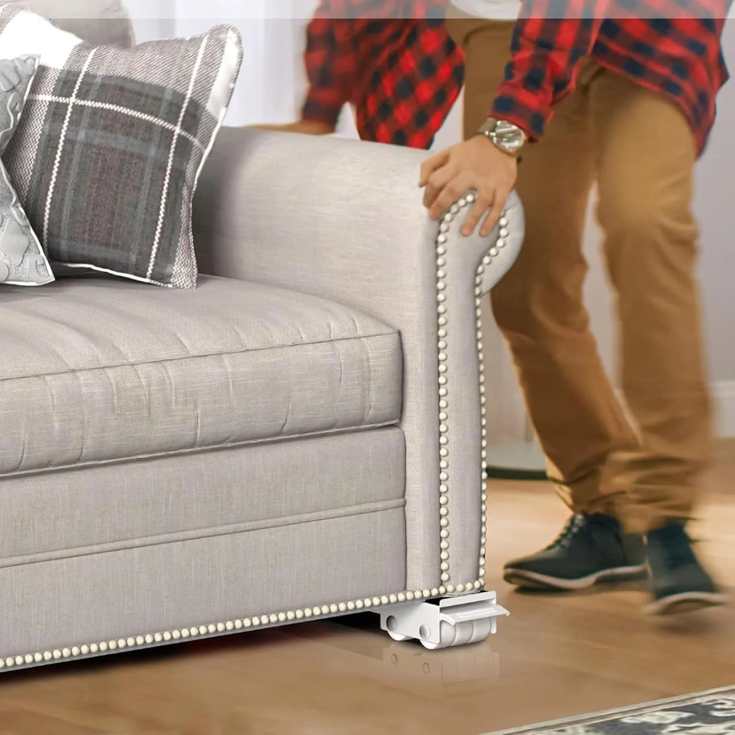 Base Con Ruedas Para Mover Muebles 18"-28" De Hierro, Resistente Para Almacenamiento Y Mudanza. Base Ajustable Rodante. - Image 2