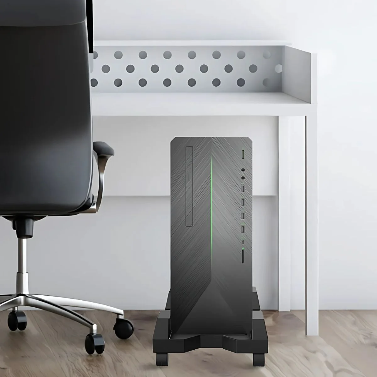 Base De CPU Gamer Soporte Ajustable Ruedas 360°. Base Móvil Con Bloqueo. Capacidad Hasta 20Kg. - Image 6
