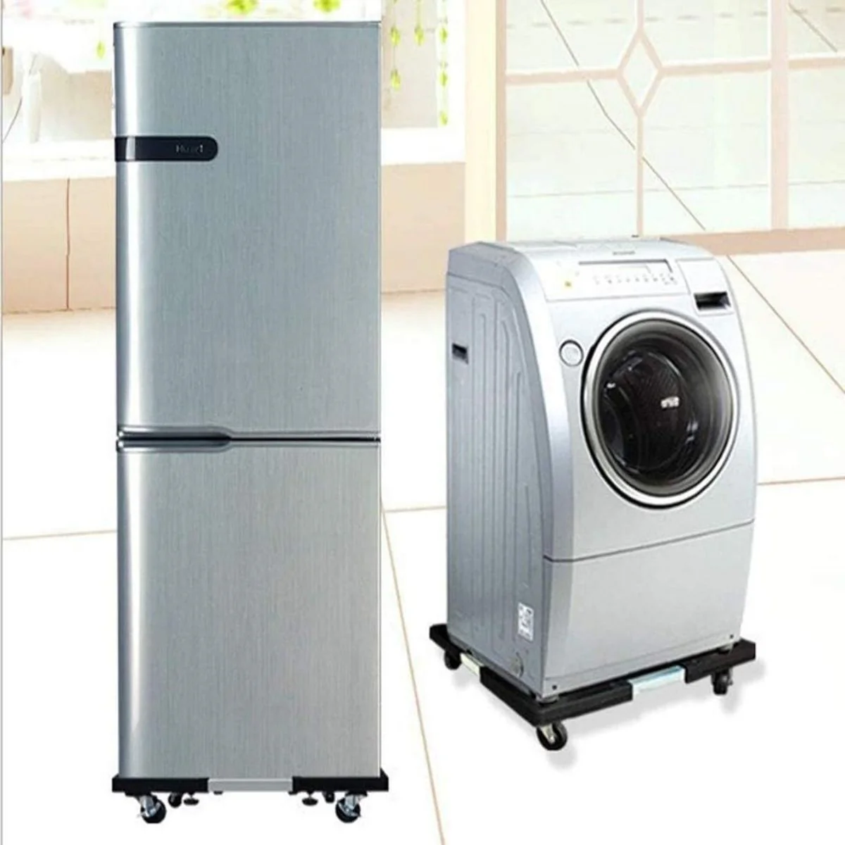 Base Móvil Universal Ajustable (45-56Cm) Con Ruedas Para Mover Muebles, Lavadora Y Refrigerador. Carga Max. 305 Lbs (138 Kgs) - Image 3