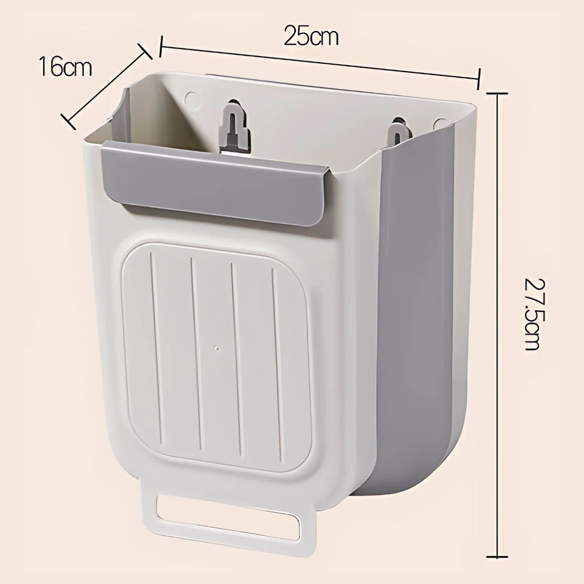 Basurero Plegable Para Colgar En Puerta Gabinete De Cocina. Contenedor De Basura De 11L. Tinaco. Cesto De Residuos. - Image 4