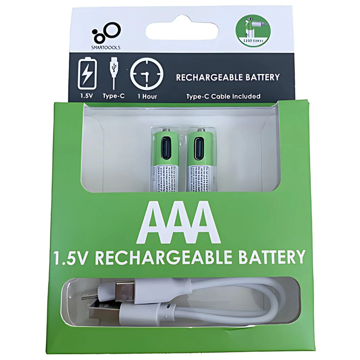 Baterías AAA Recargables Con Carga USB-C, 1.5V 750Mwh. Con 1200 Ciclos De Vida. (Pack De 2 Unidades) - Image 5
