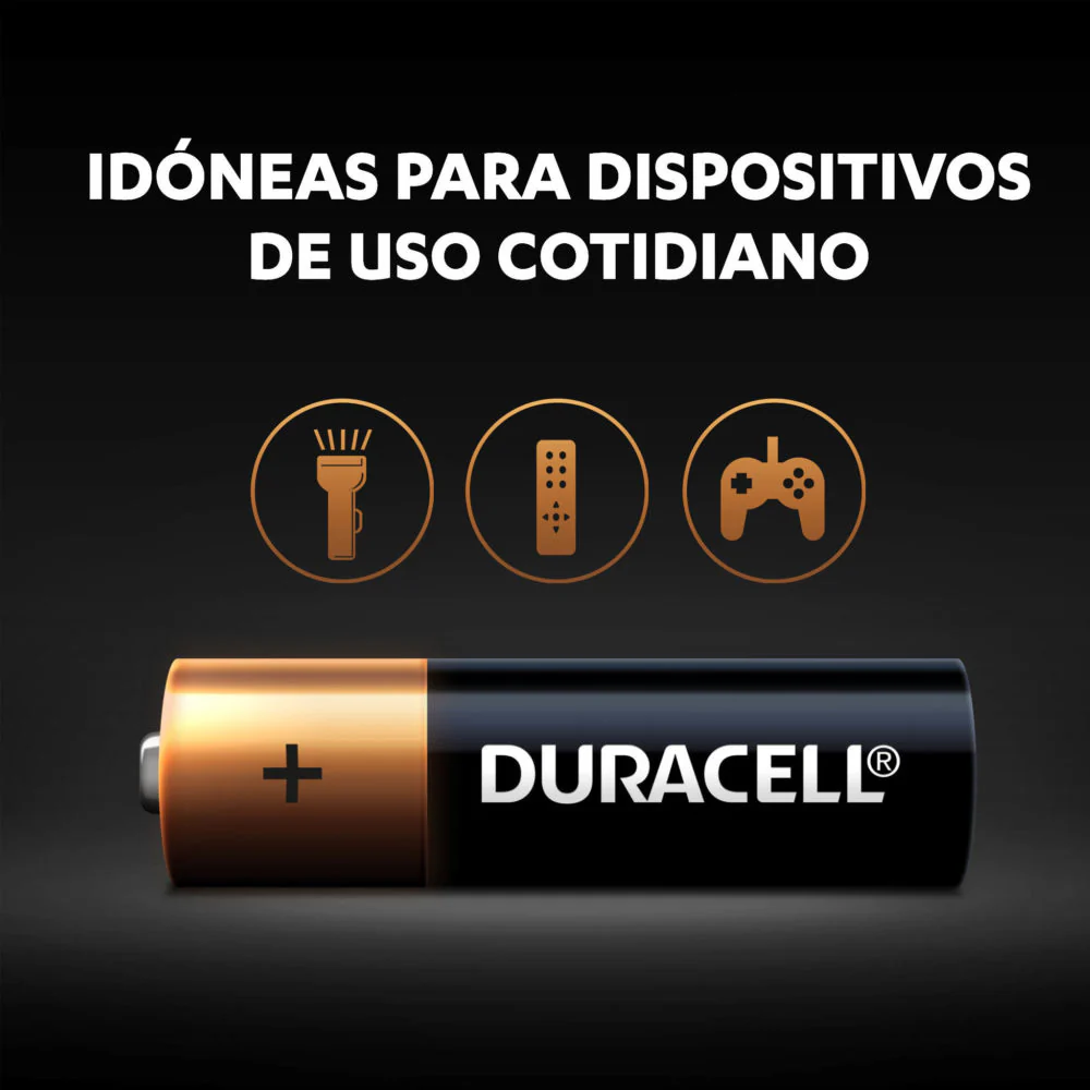 Baterías Alcalinas AA - Duracell. Paq 2Und - Image 3