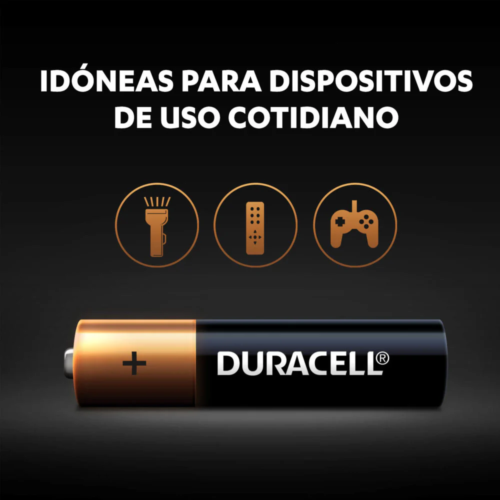 Baterías Alcalinas AAA - Duracell. Paq 2 Und - Image 3