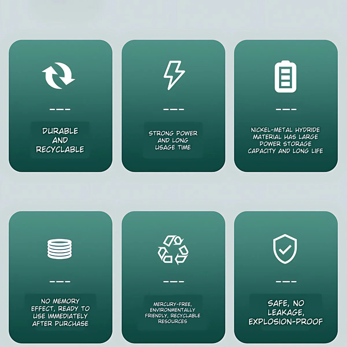 Baterías Recargables AA Con Carga USB-C, 1.2V 1300Mwh. Con 1200 Ciclos De Vida. (Pack De 4 Unidades) - Image 2