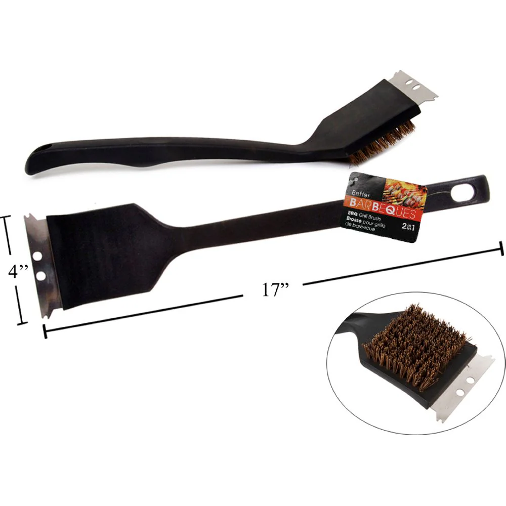 BBQ 17 "X3.5" Cepillo Para Parrilla Palmyra Con Raspador - Image 3