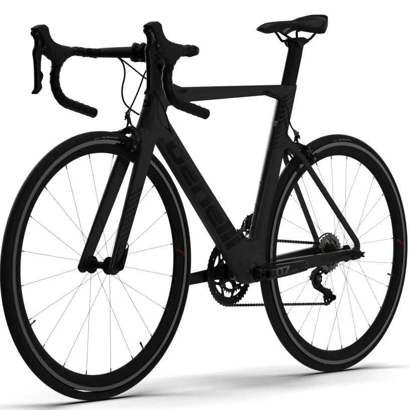 Bicicleta De Ruta De Fibra De Carbono De Alto Rendimiento, Rin 700 Benelli. Color Gris/Negro, Talla - Image 4