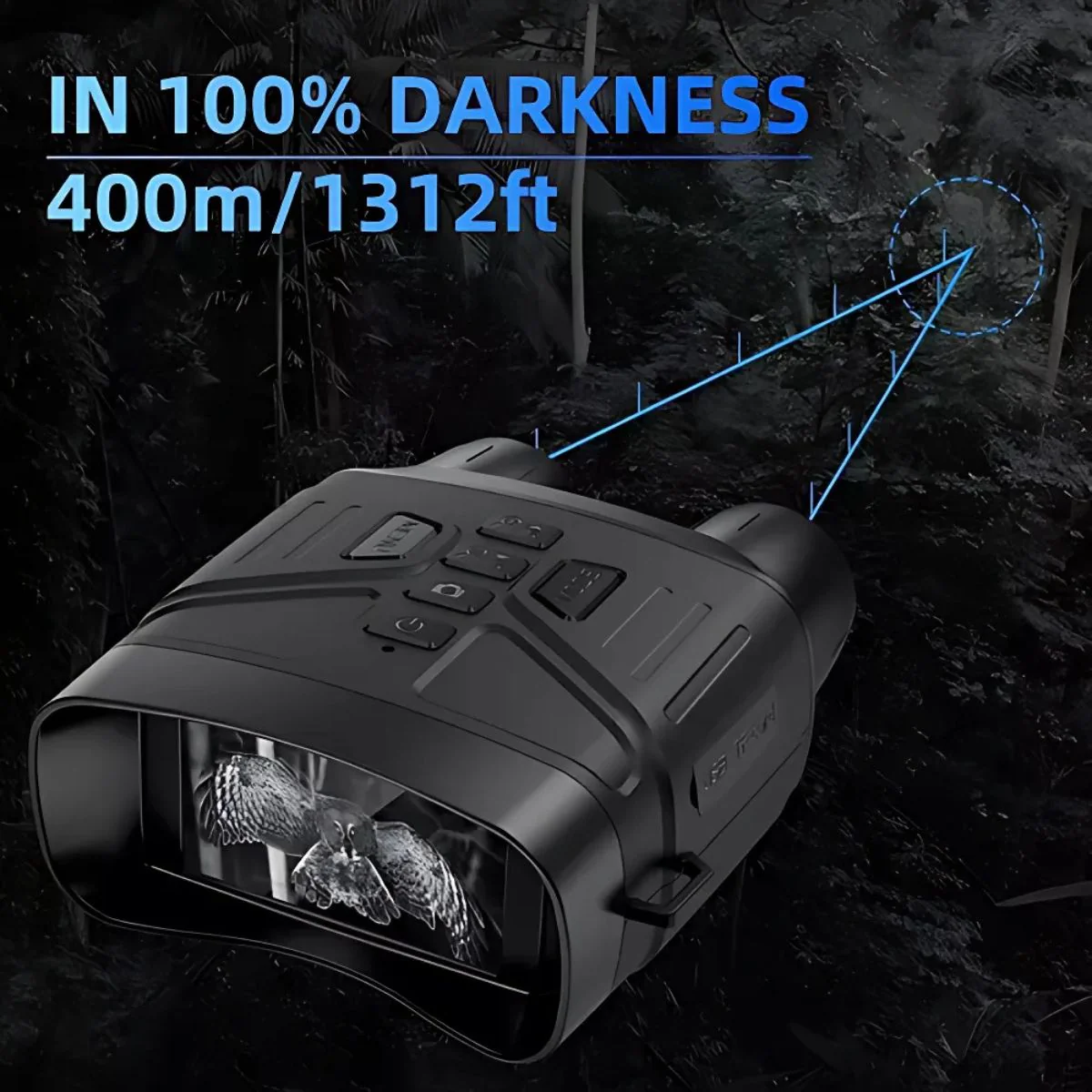 Binoculares De Visión Nocturna 4K Con Pantalla Grande De 3’’. Captura Fotos Y Videos. Incluye Memoria SD De 32GB - Image 4