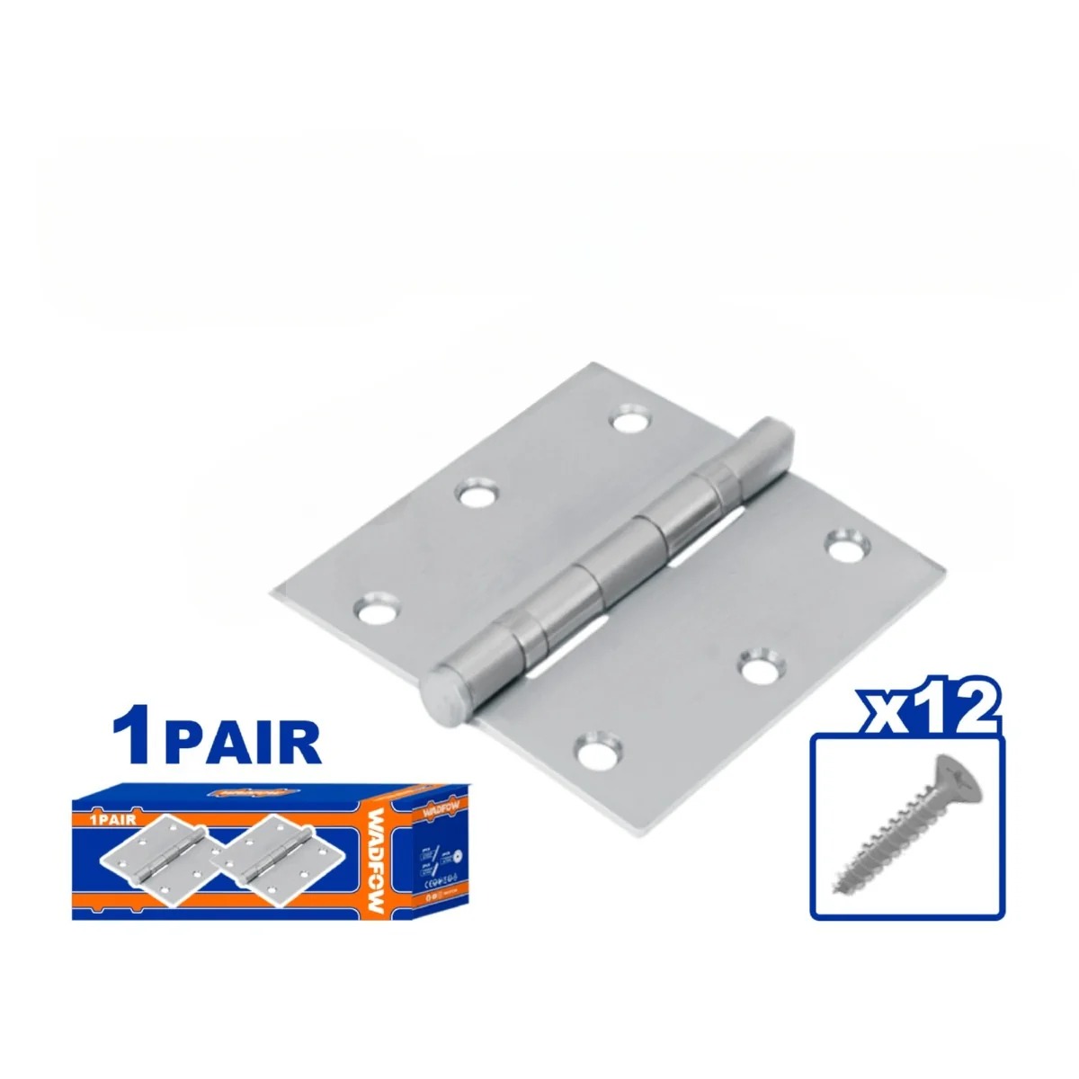 Bisagras Galvanizadas. Para Puertas.  Incluye Tornillos.2 Piezas/Par.