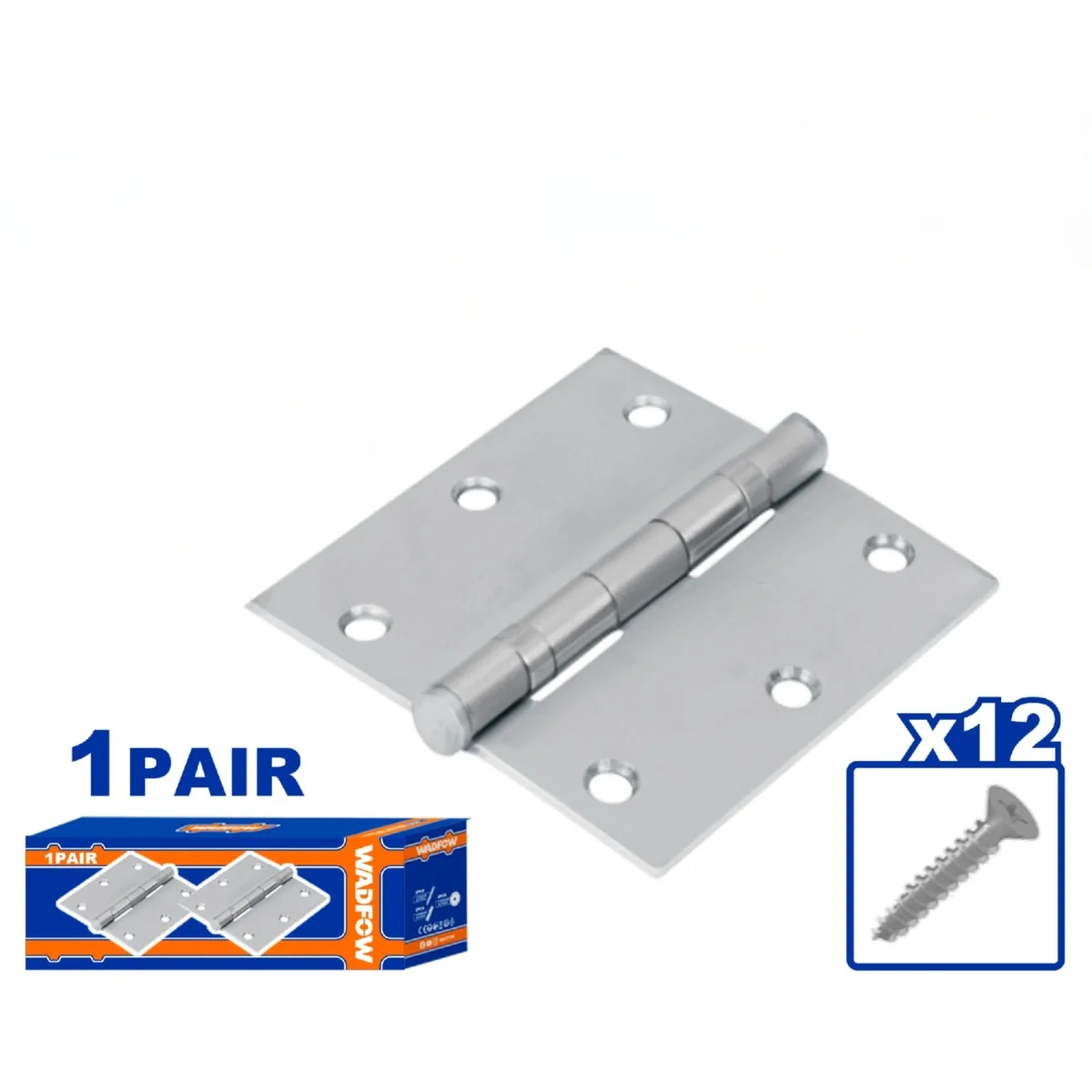 Bisagras Galvanizadas. Para Puertas.  Incluye Tornillos.2 Piezas/Par. - Image 2
