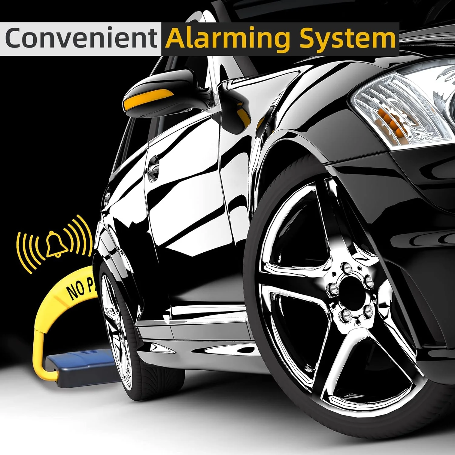 Bloqueador Automático De Estacionamiento Con Control Remoto Barrera Para Parking Impermeable Con Sistema De Alarma. Incluye Baterias. - Image 3