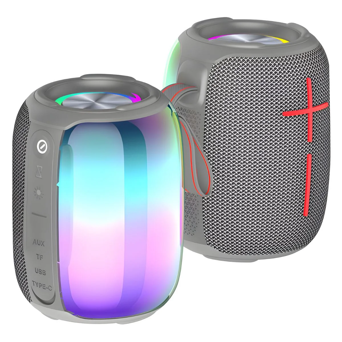 Bocina Bluetooth 5.3 Portátil 10W. Speaker Parlante Inalámbrico Con Luces RGB. Altavoz Recargable Con Batería De 1800Mah. - Image 2