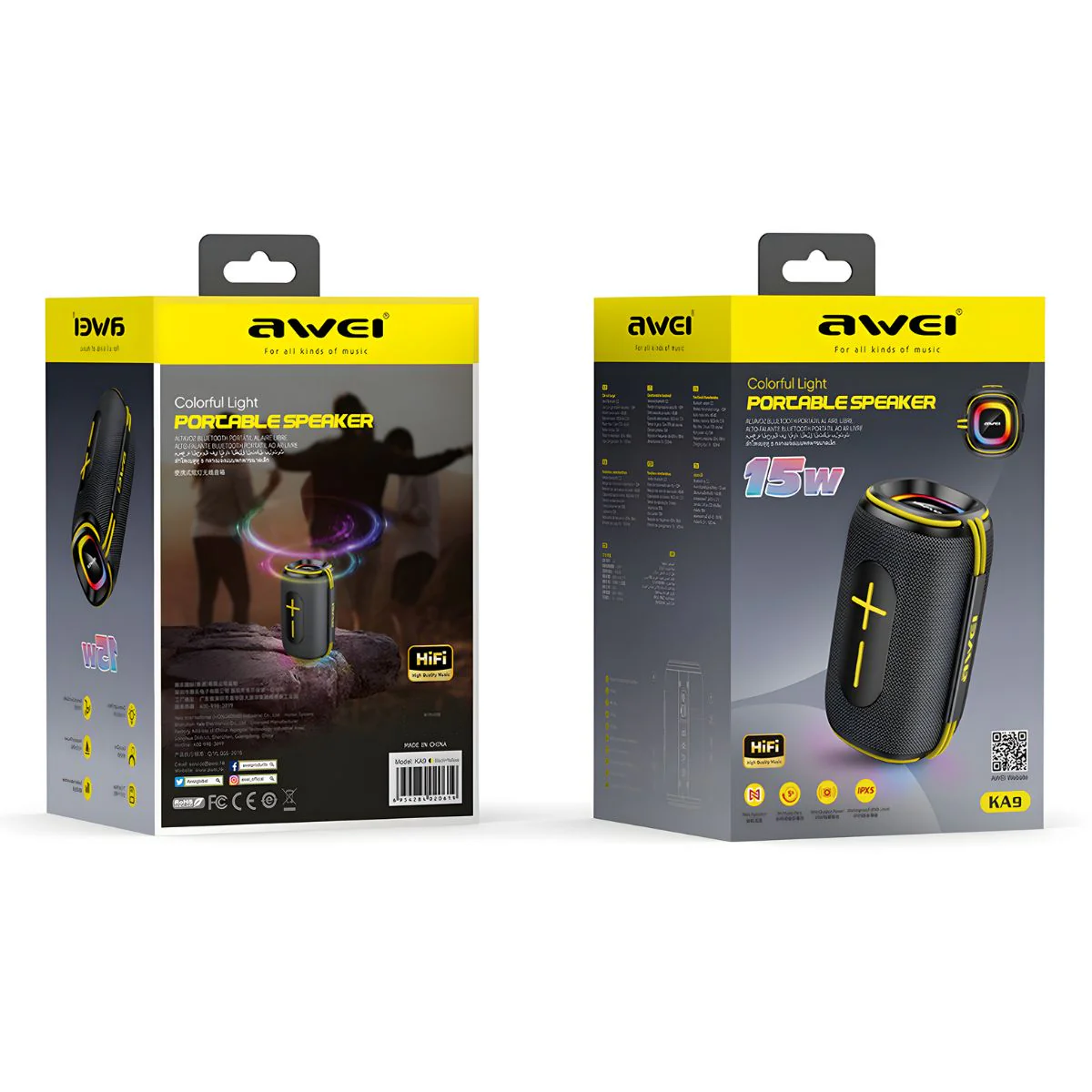 Bocina Bluetooth 5.3 Portátil De 15W RMS. Speaker Parlante Inalámbrica Con Luces LED RGB. Altavoz Recargable. - Image 3