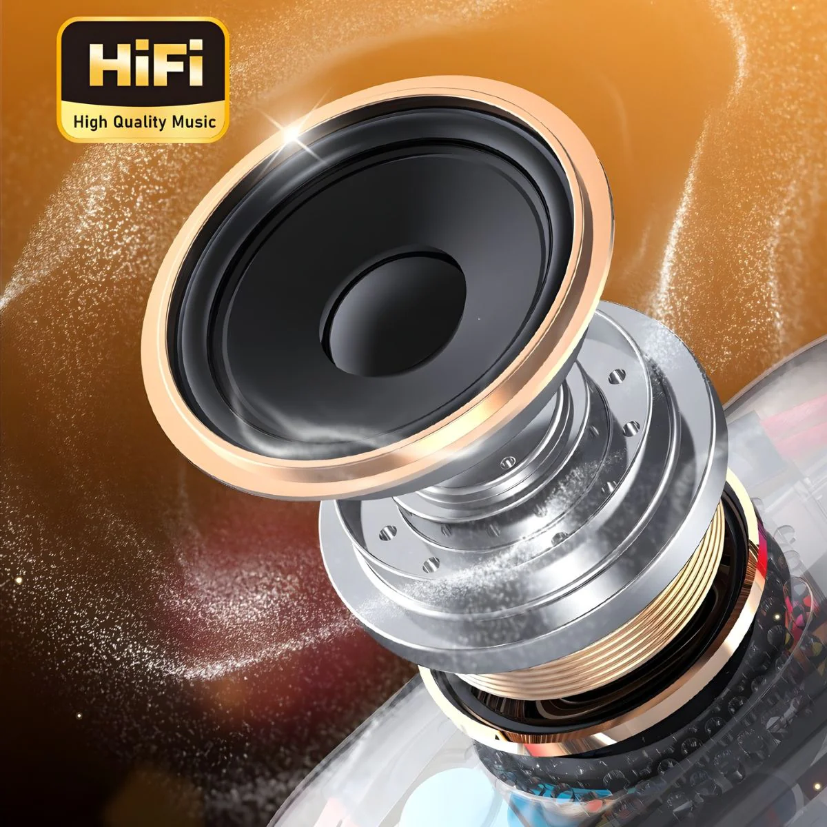 Bocina Bluetooth 5.3 Portátil De 15W RMS. Speaker Parlante Inalámbrica Con Luces LED RGB. Altavoz Recargable. - Image 4