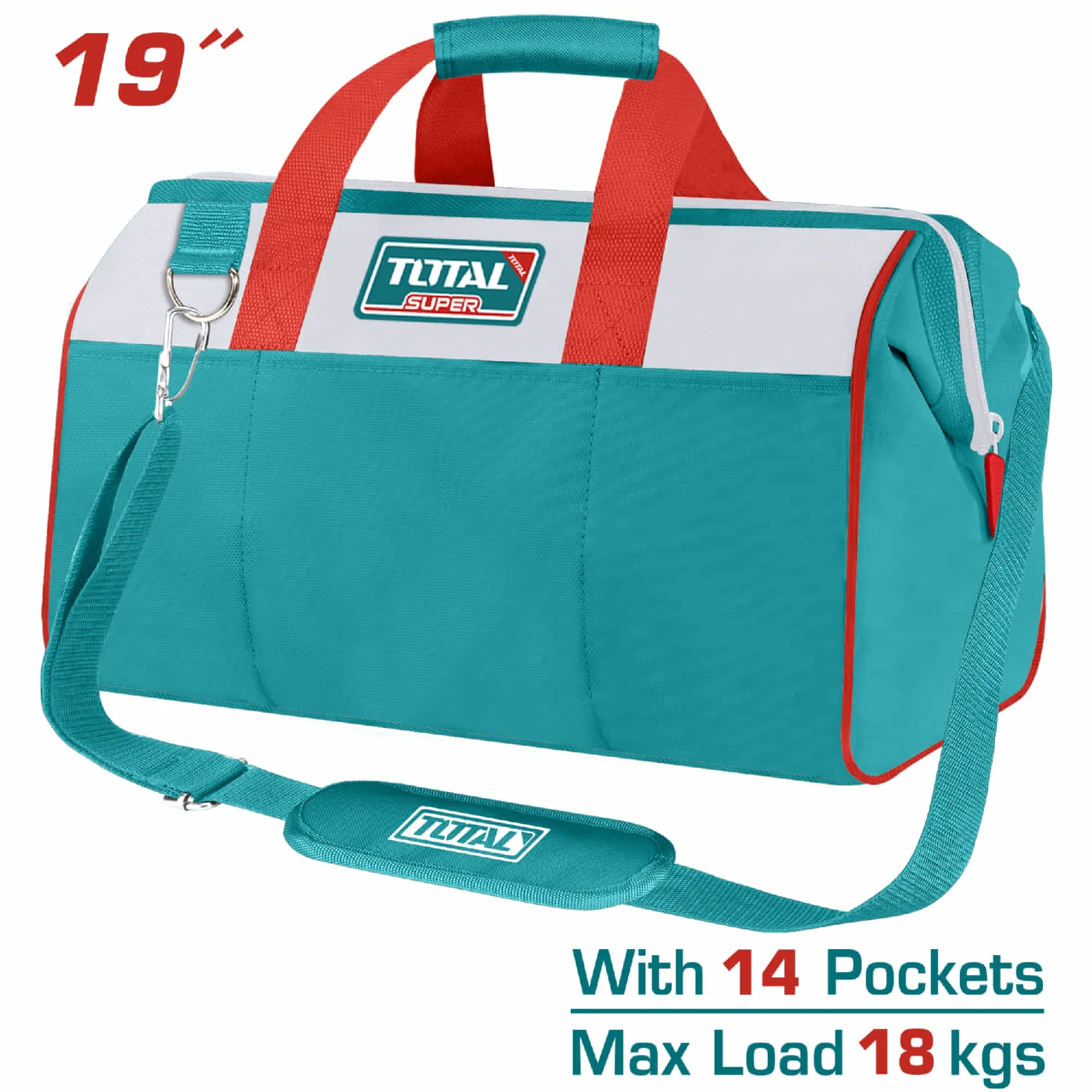 Bolsa De Herramientas De 14 Bolsillos. 19" Carga 18Kg
