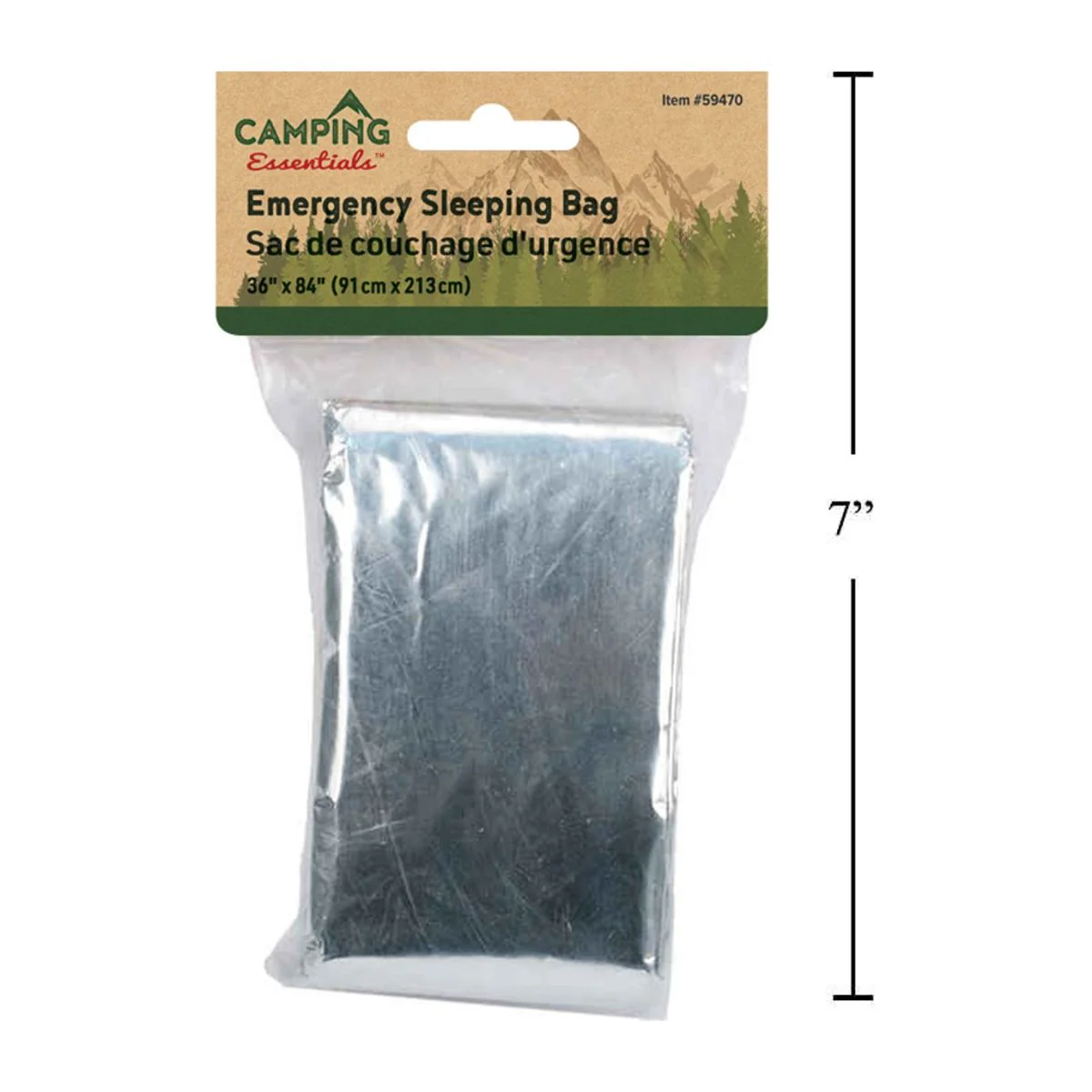 Bolsa O Saco De Dormir De Emergencia Para Acampar, 36 "X 84" - Image 2