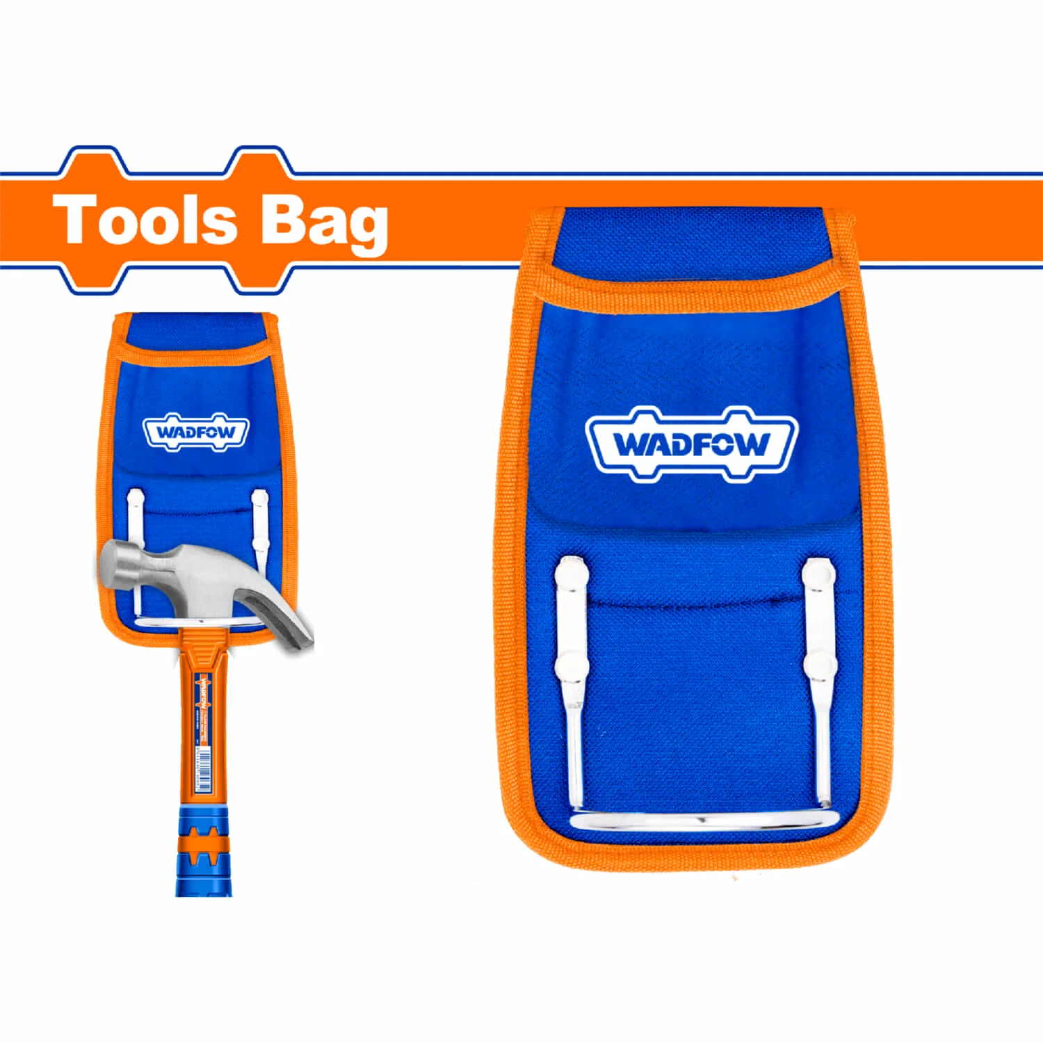 Bolsa Para Herramientas Para Cinturón 190 X 115Mm. Con Soporte Para Martillo. Compatible Con WTG1100