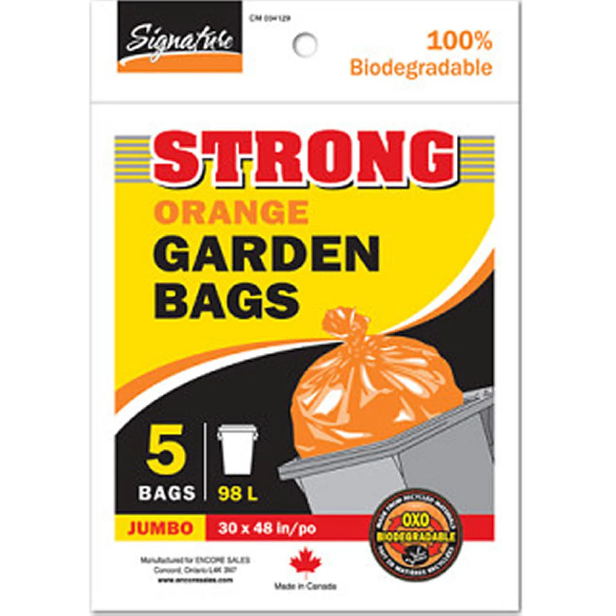 Bolsas De Basura Anaranjadas Para Exteriores5-Pc 30X48 " Super Resistentes - Image 7