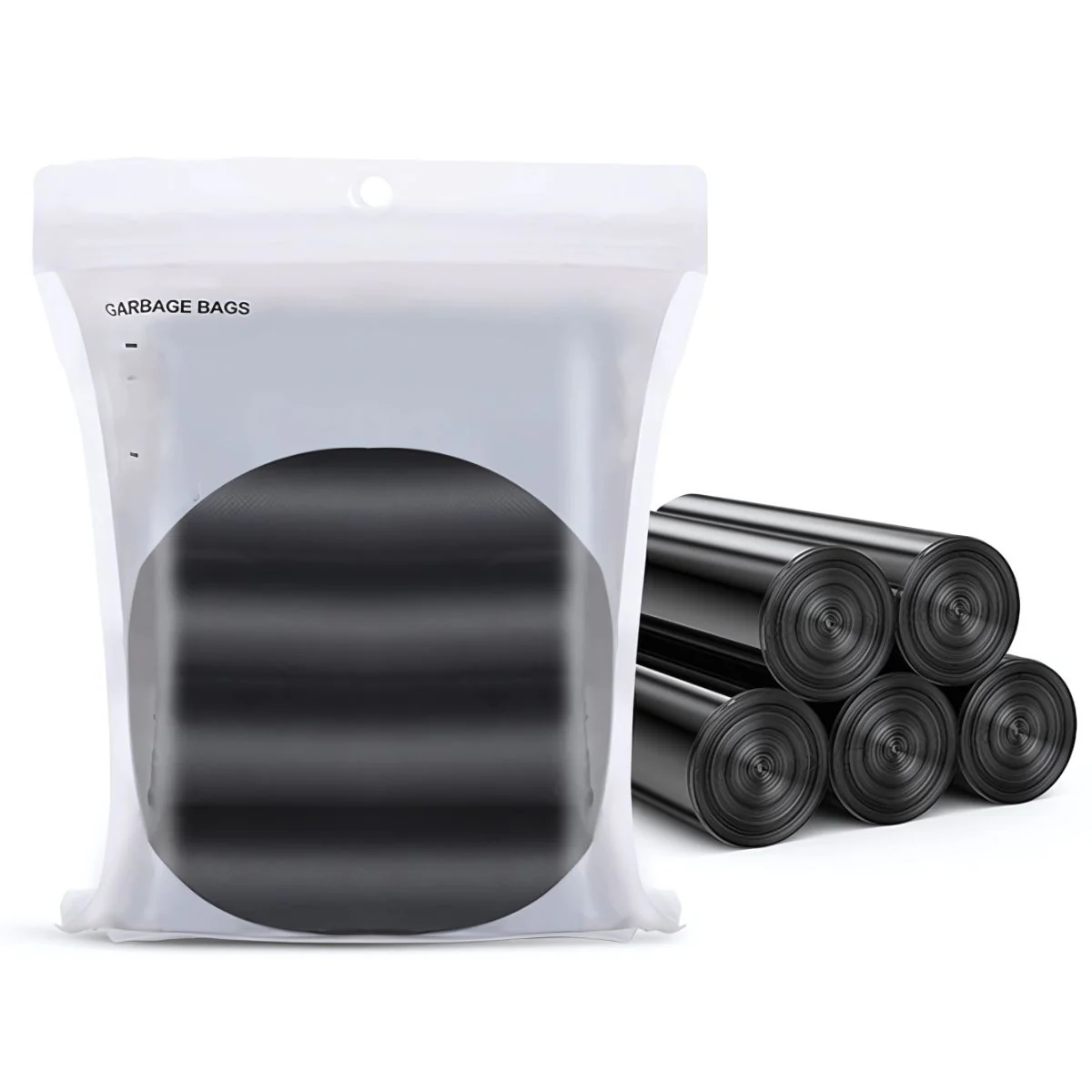 Bolsas De Basura Para Baño Con Asa  7 Galones (45Cm X 62Cm). Con Agarradero. Pack De 5 Rollos De 20 Total 100 Unidades. - Image 3