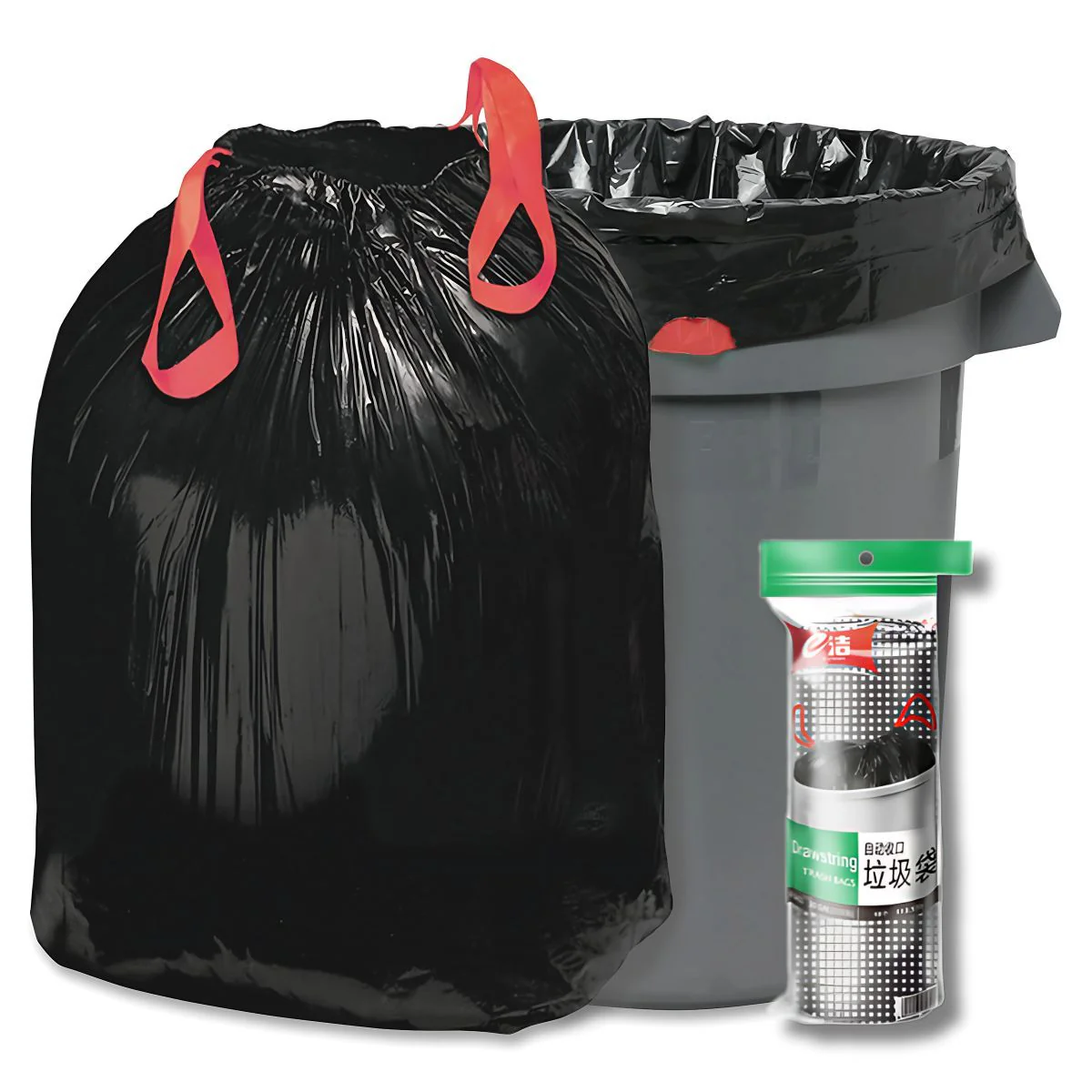 Bolsas De Basura De 30 Galones 113.5L. (Pack De 10 Unidades) Bolsas De Residuo 76.2Cm X 86.3Cm. Cartuchos Color Negro.