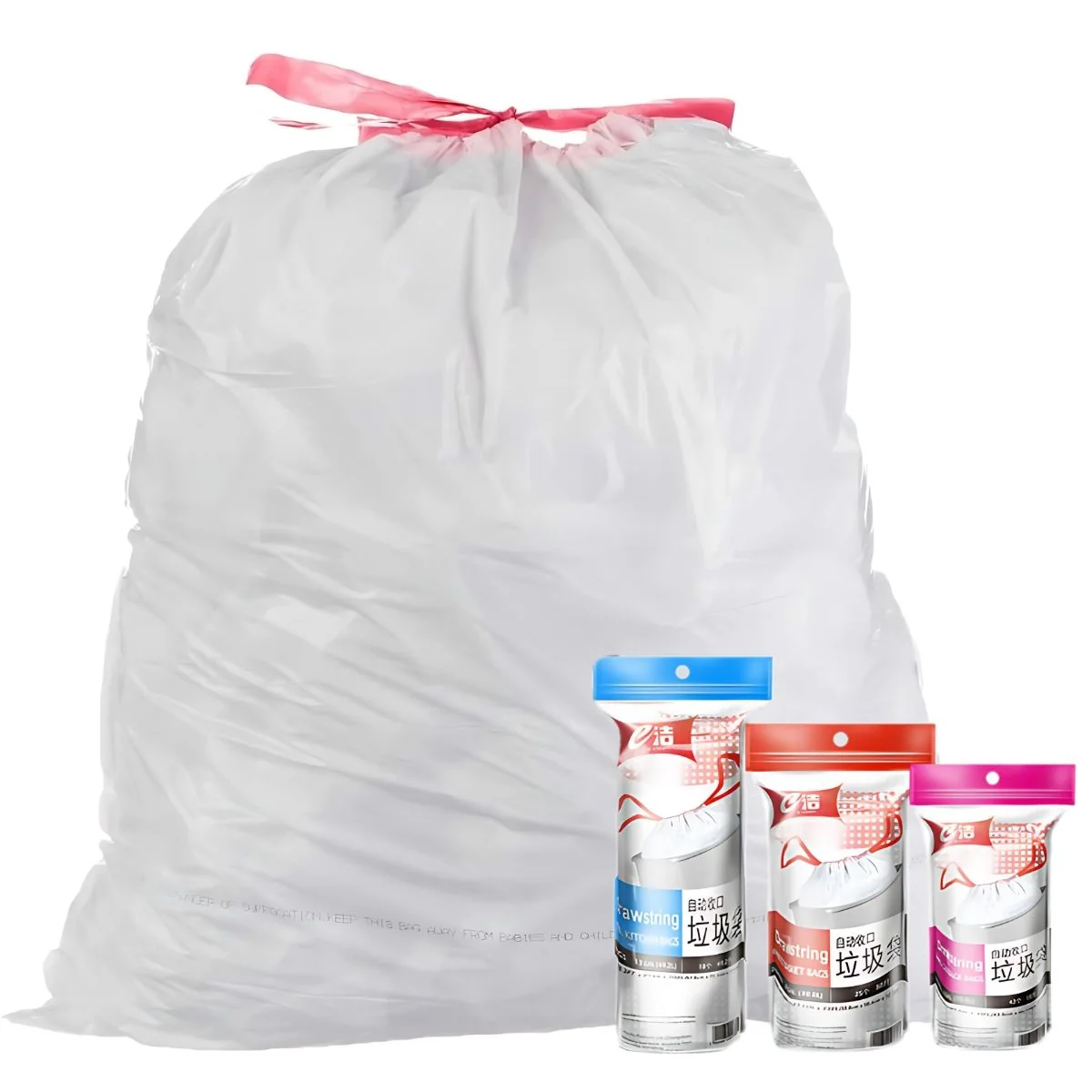 Bolsas De Basura De Residuo. Cartuchos Color Blanco