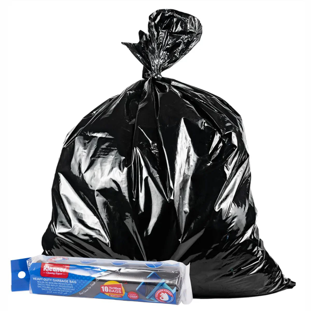 Bolsas De Basura Negras 170L (45Gal). Bolsas De Residuo 75X105cm. Cartuchos (Pack De 10 Unidades).