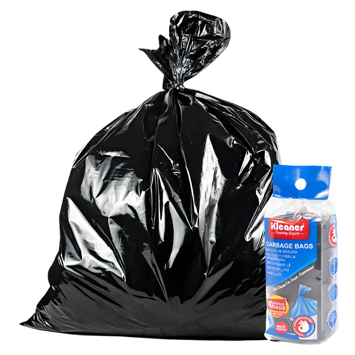 Bolsas De Basura Negras 23L (6Gal). Bolsas De Residuo 40X45cm. Cartuchos (Pack De 40 Unidades).