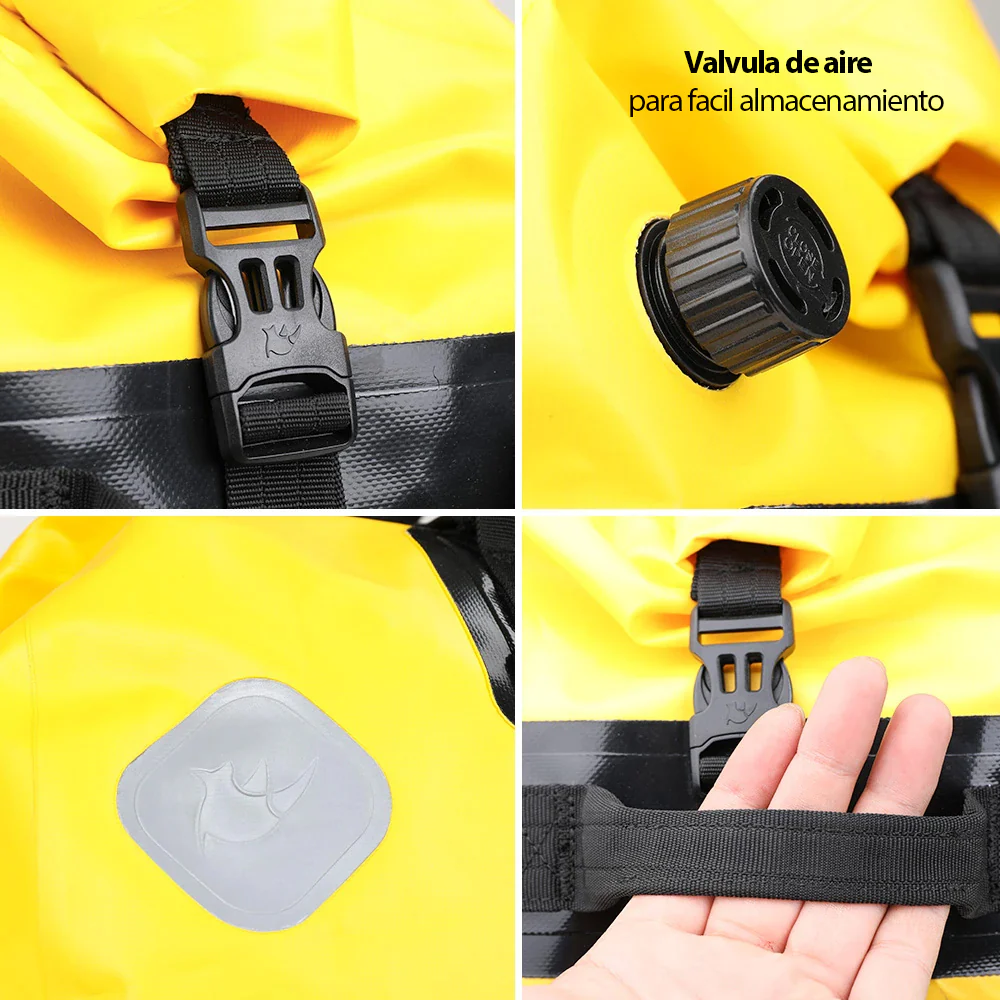 Bolso Para Motocicleta Rhinowalk 100% Impermeable De 65L De Capacidad. - Image 3