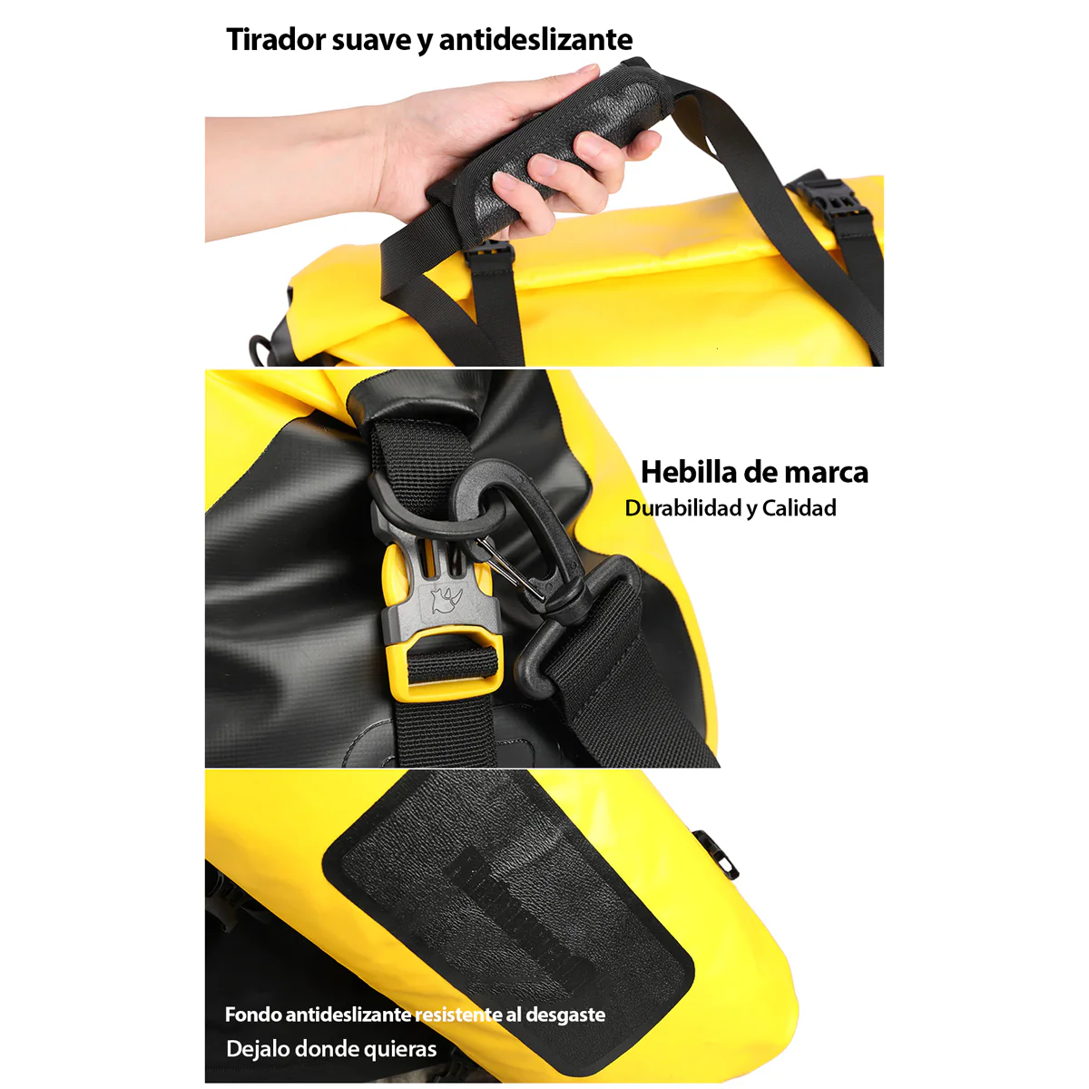 Bolso Para Motocicleta Rhinowalk 100% Impermeable De 65L De Capacidad. - Image 4