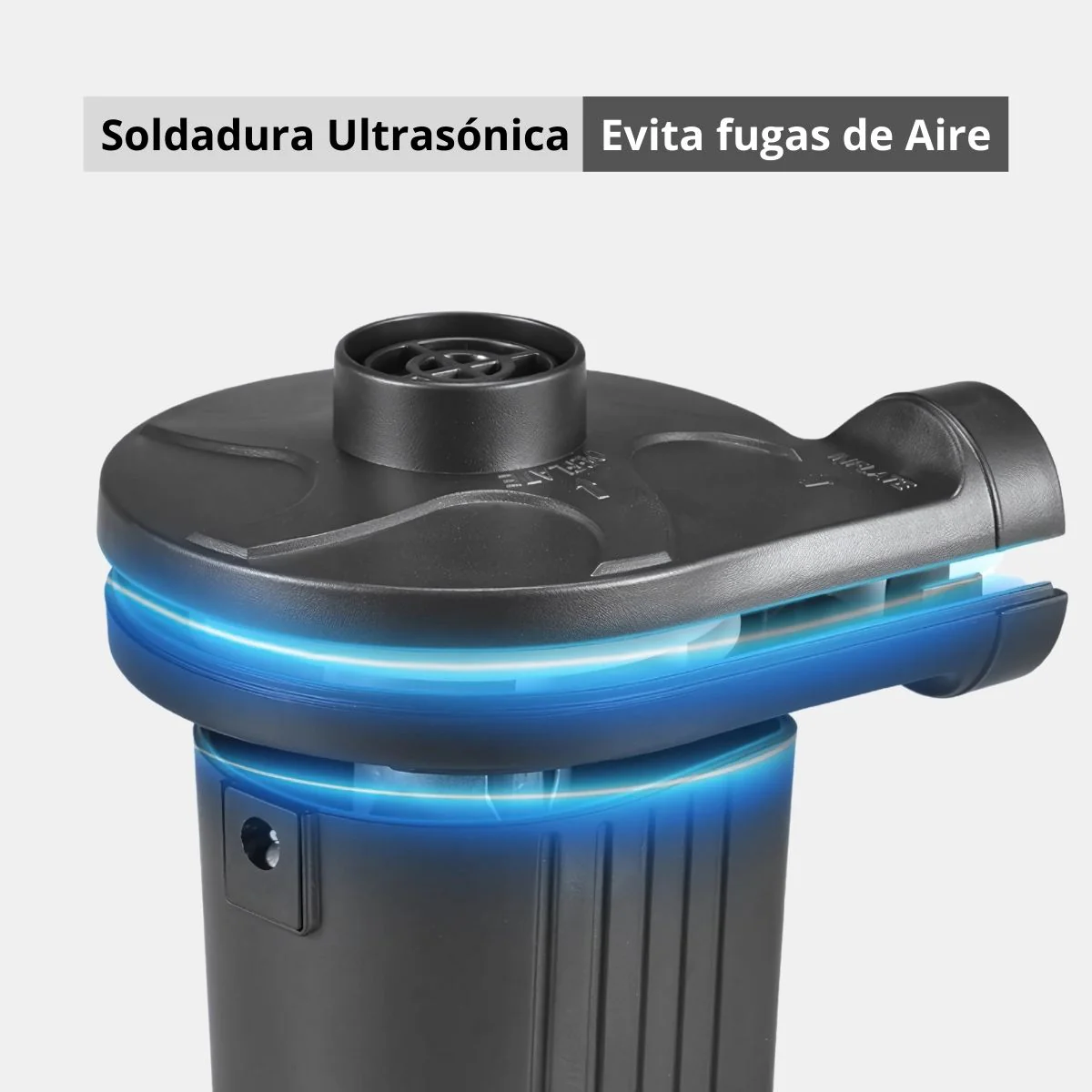 Bomba De Aire Eléctrica Para Inflar Con Boquillas Intercambiables. Inflador De Colchones, Inflables (0.7 Psi). 12V. 50 W. 110V - Image 4