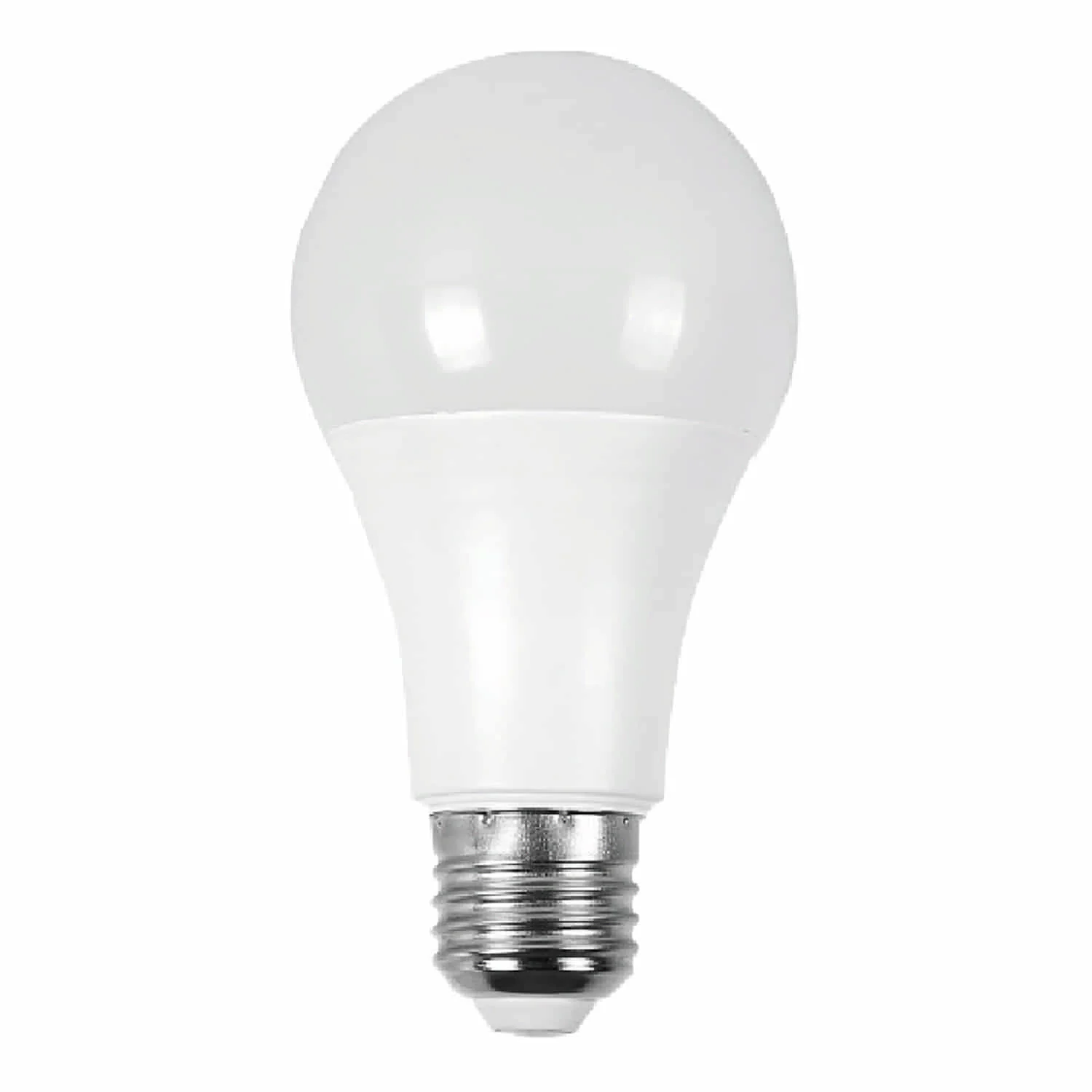 Bombillo LED A19 15W 6500K Luz Fría - Chip SMD 5730, Rosca E27, 1500 Lumens, 70X132mm. Acabado Blanco. Foco.