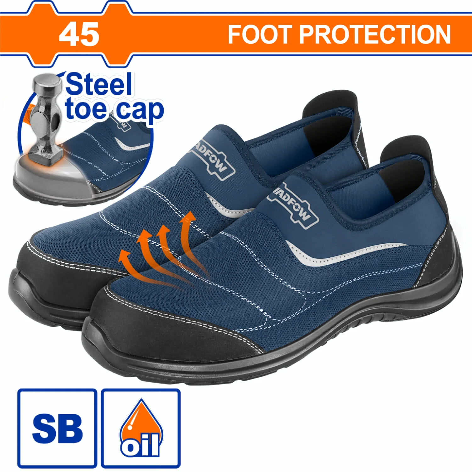 Botas De Seguridad De Tela Con Punta De Acero Y Suela PU. Ideal En Trabajos Pesados. - Image 9