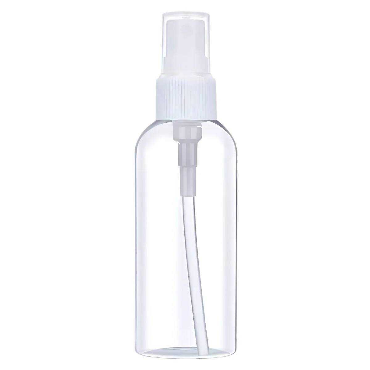 Botella Con Atomizador 50ML. Pulverizador Transparente De Plástico. Spray Rociador De Líquidos. Envase Aspersor. (Unidad)