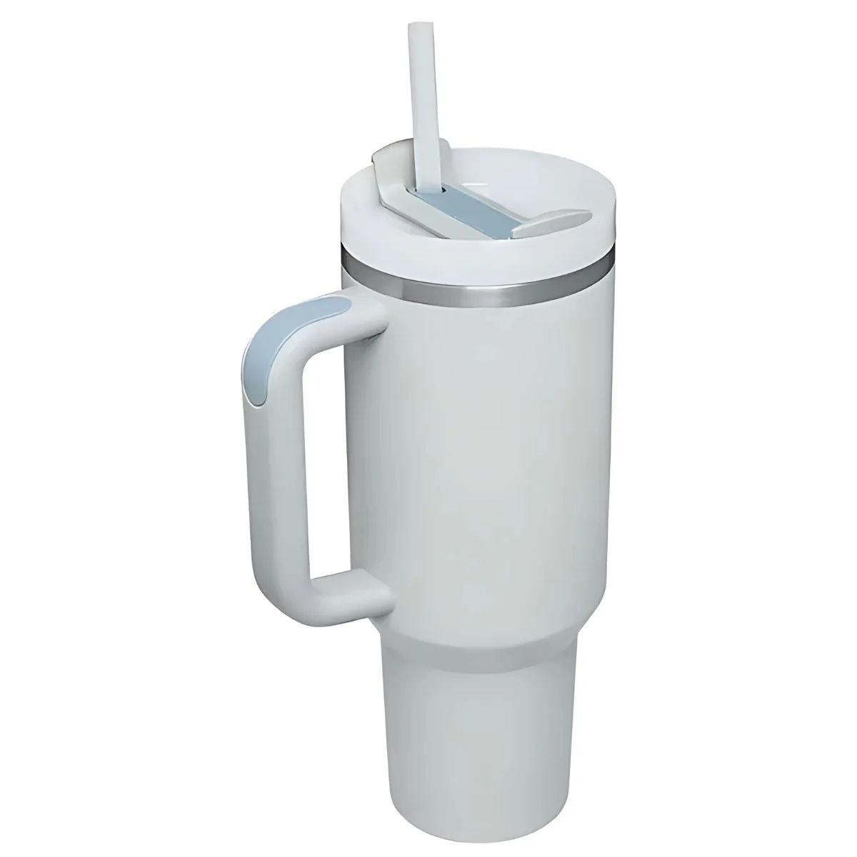 Botella De Agua Termo De 40Oz. Vaso Térmico De Acero Inoxidable. Color Gris Claro.