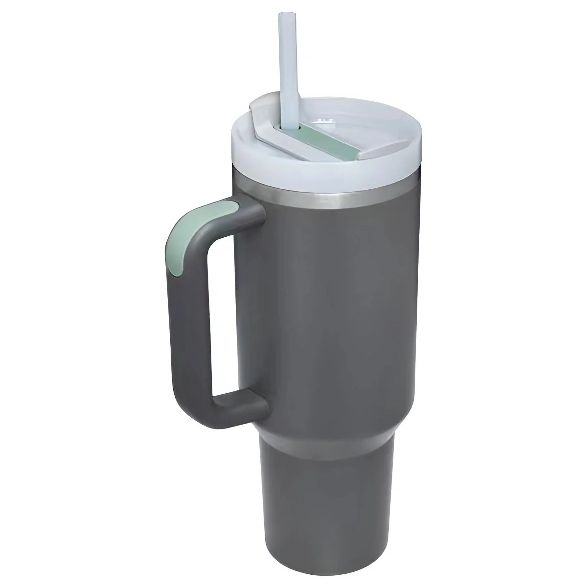Botella De Agua Termo De 40Oz. Vaso Térmico De Acero Inoxidable. Color Gris Oscuro.