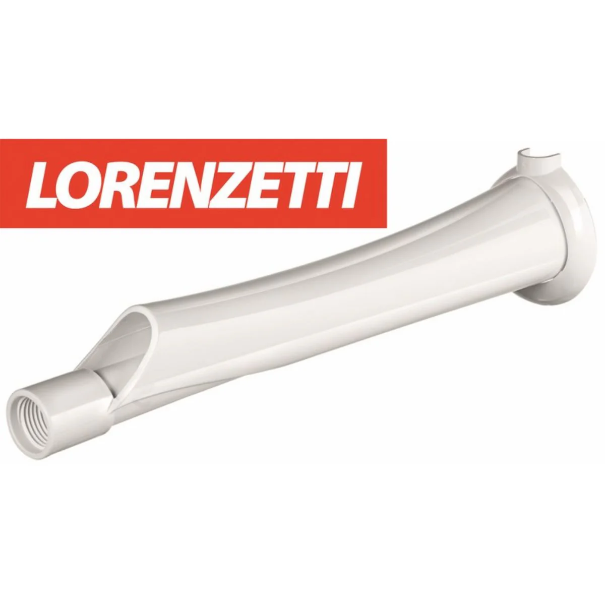 BRAZO "LORENZETTI" PARA DUCHA 12" BLANCO