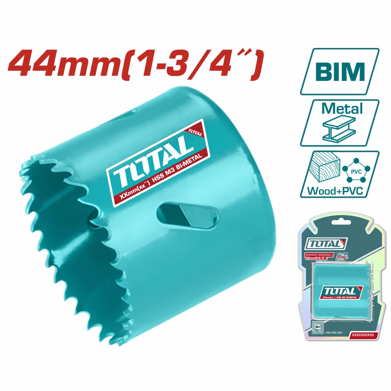 Broca Cilíndrica Sacabocado HSS M3 Bi-Metal, Dientes Variados 4-6TPI - Image 10