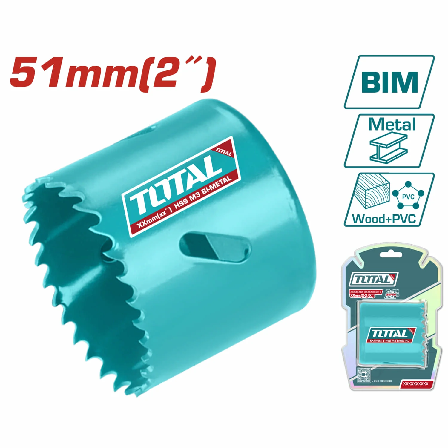 Broca Cilíndrica Sacabocado HSS M3 Bi-Metal, Dientes Variados 4-6TPI - Image 12