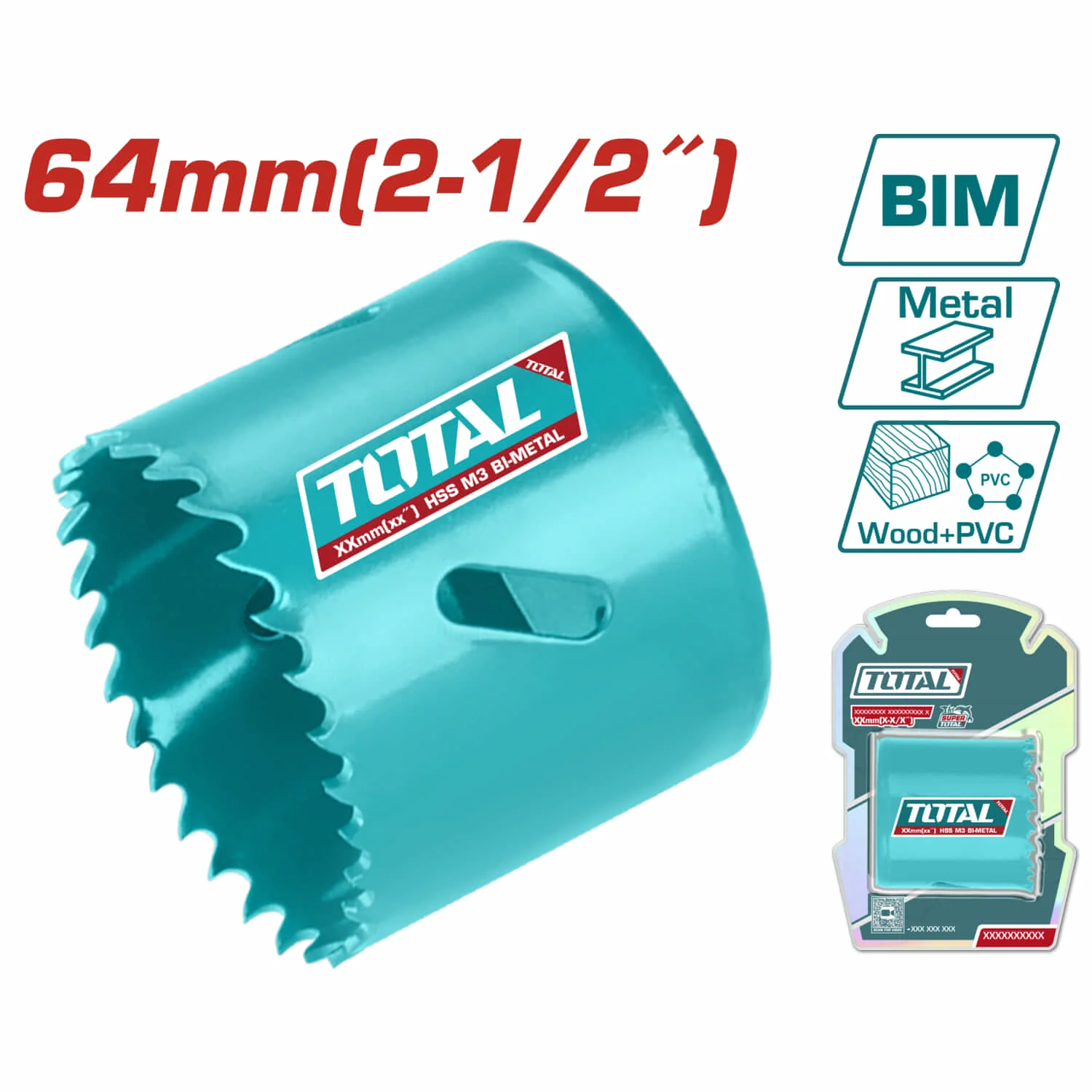 Broca Cilíndrica Sacabocado HSS M3 Bi-Metal, Dientes Variados 4-6TPI - Image 14