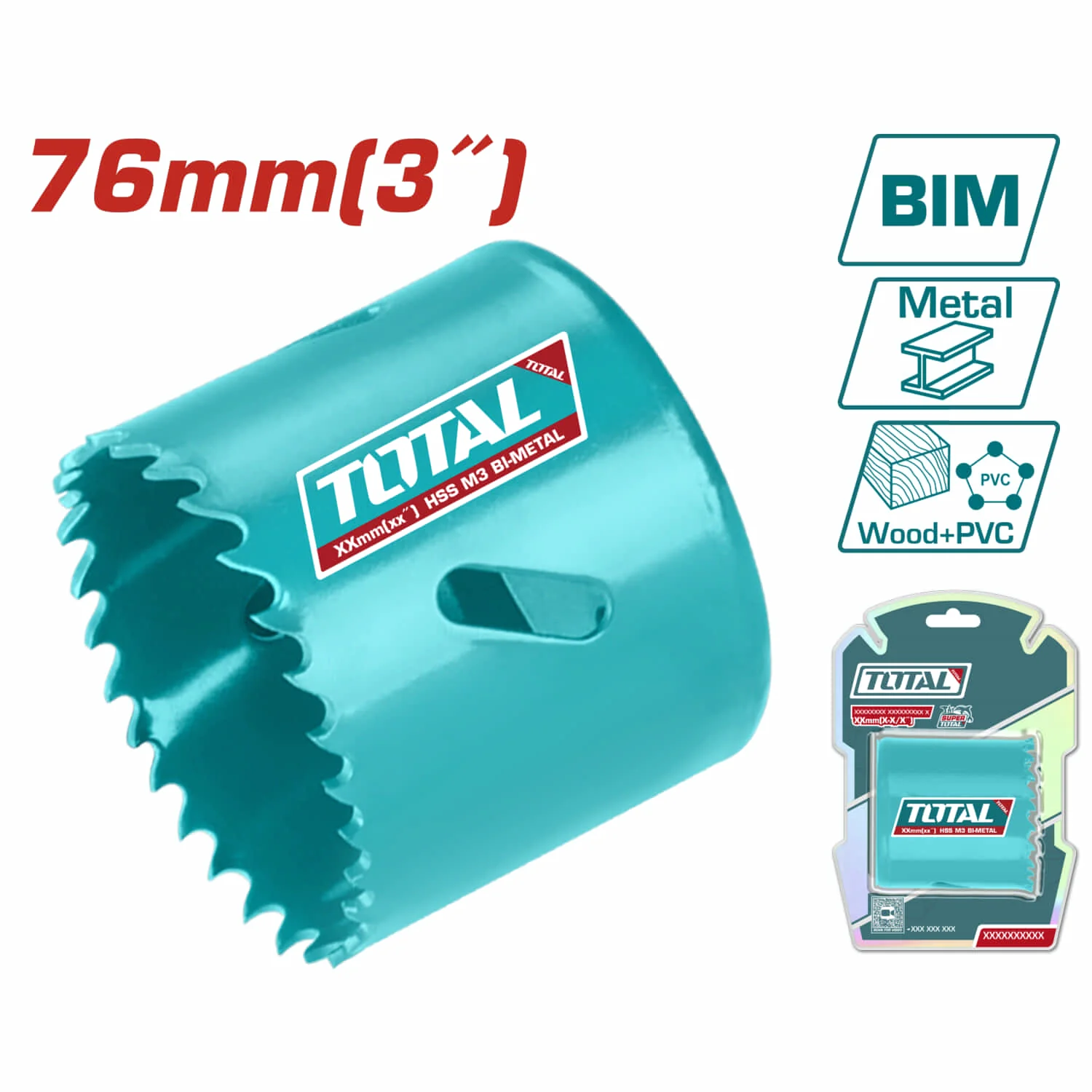 Broca Cilíndrica Sacabocado HSS M3 Bi-Metal, Dientes Variados 4-6TPI - Image 15