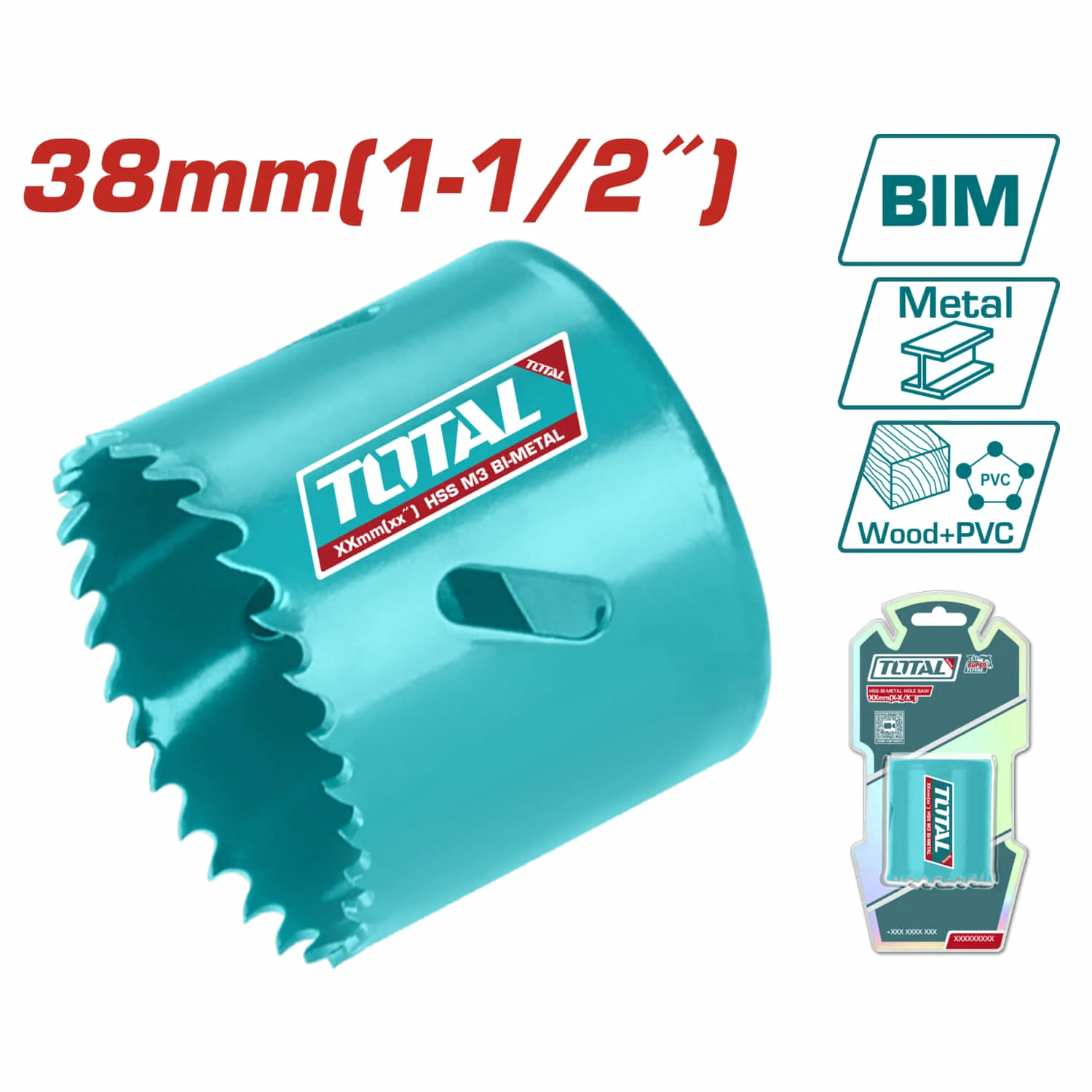 Broca Cilíndrica Sacabocado HSS M3 Bi-Metal, Dientes Variados 4-6TPI - Image 9