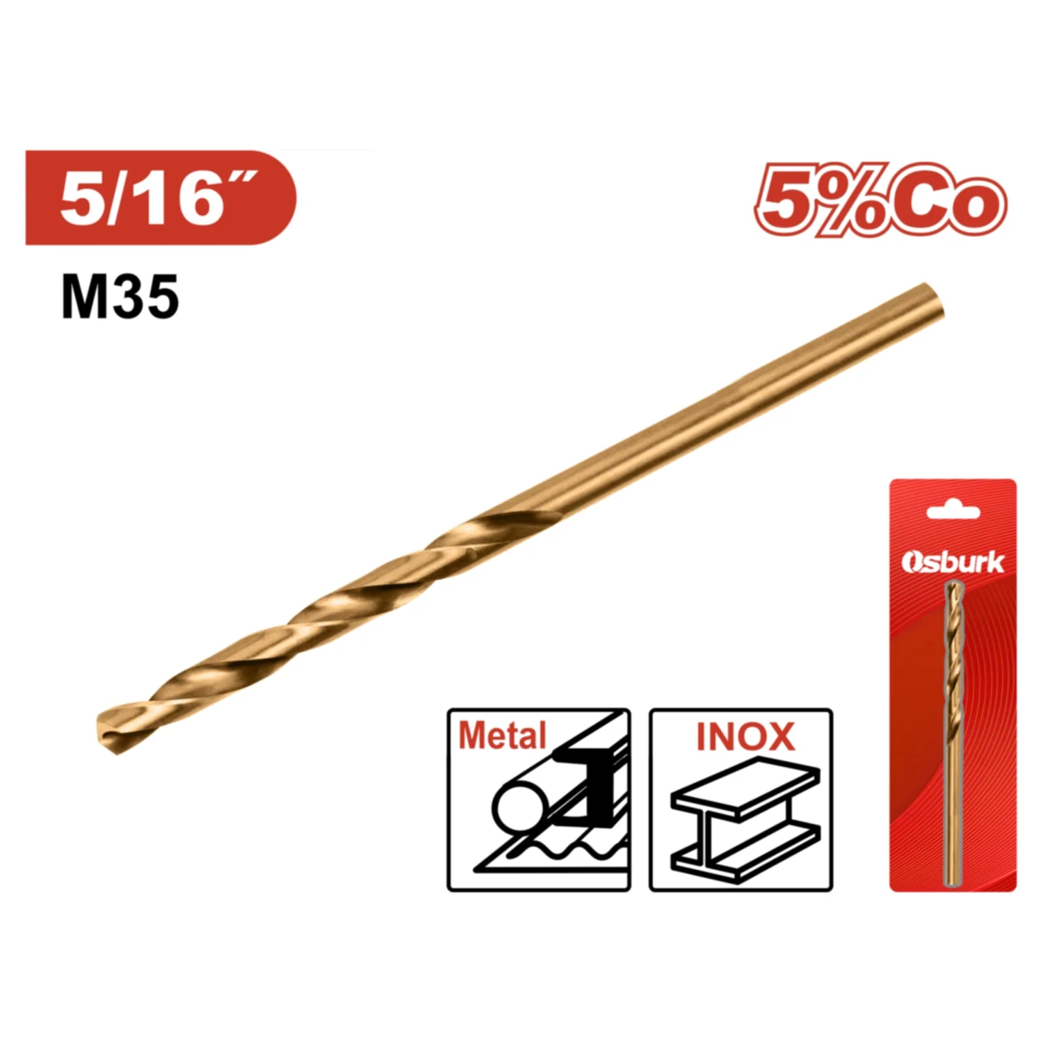 Brocas HSS Acero Alta Velocidad.Ideal Para Metal. Punta 135° Cobalto 5% - Image 4