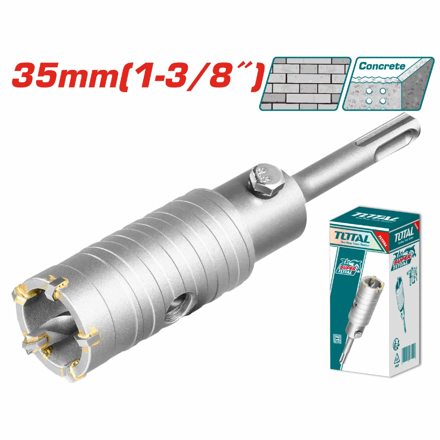 Brocas Circulares Para Concreto Con Piezas De Cuchillas TCT Y Adaptador De 110Mm. - Image 3