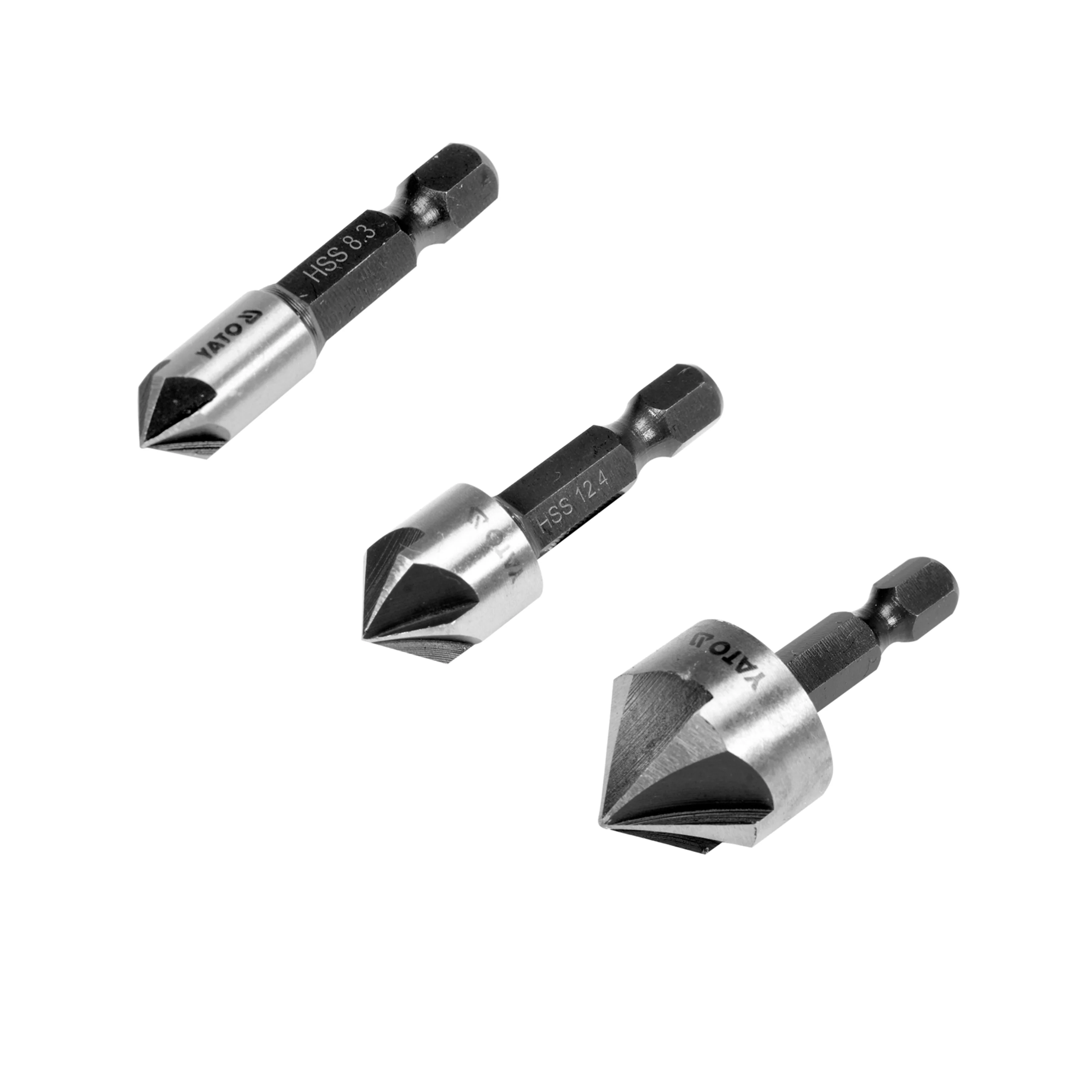 Brocas De Avellanado, 1/4" (6.3Mm), 5 Hojas, Hecho De HSS. - Image 2