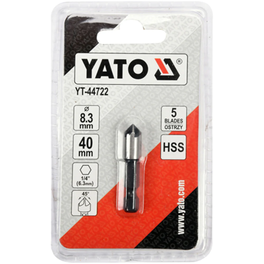 Brocas De Avellanado, 1/4" (6.3Mm), 5 Hojas, Hecho De HSS. - Image 3