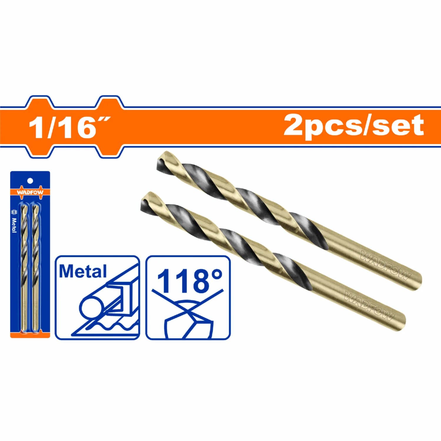 Brocas HSS. Acero Alta Velocidad. Set De 2 Piezas.