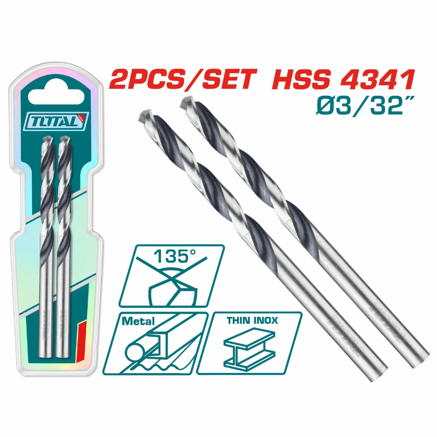 Brocas Para Metal HSS 4341 135º - Image 3