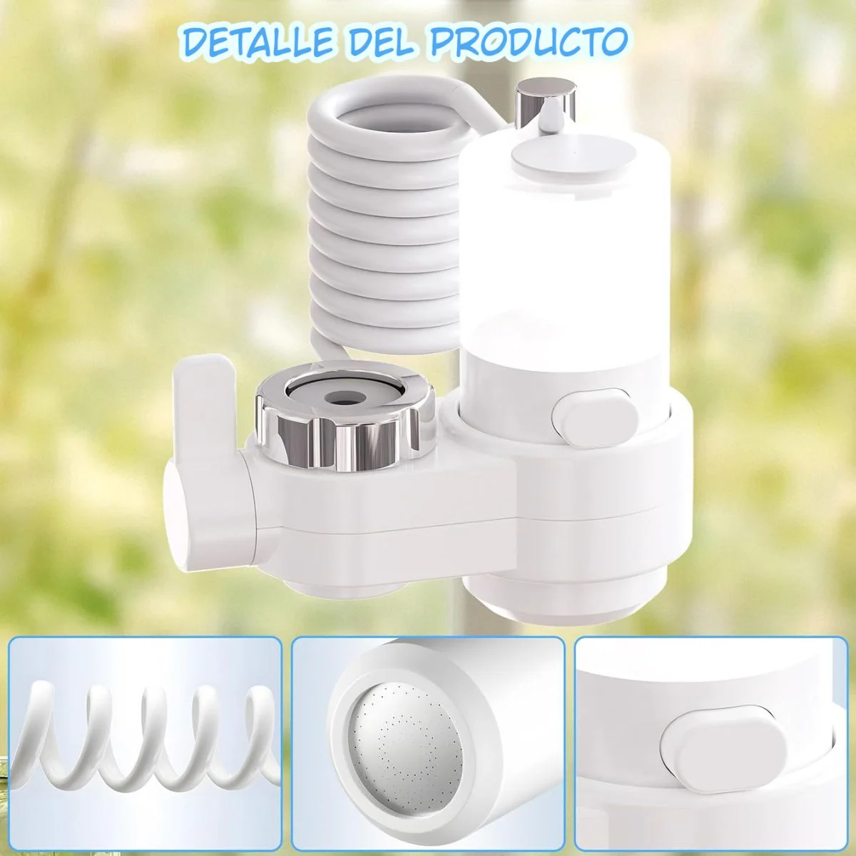 Cabezal De Grifo 3 En 1 Con Dispensador De Jabón Y Manguera Extensible. Boquilla Multifunción Para Llave De Fregadero. - Image 5